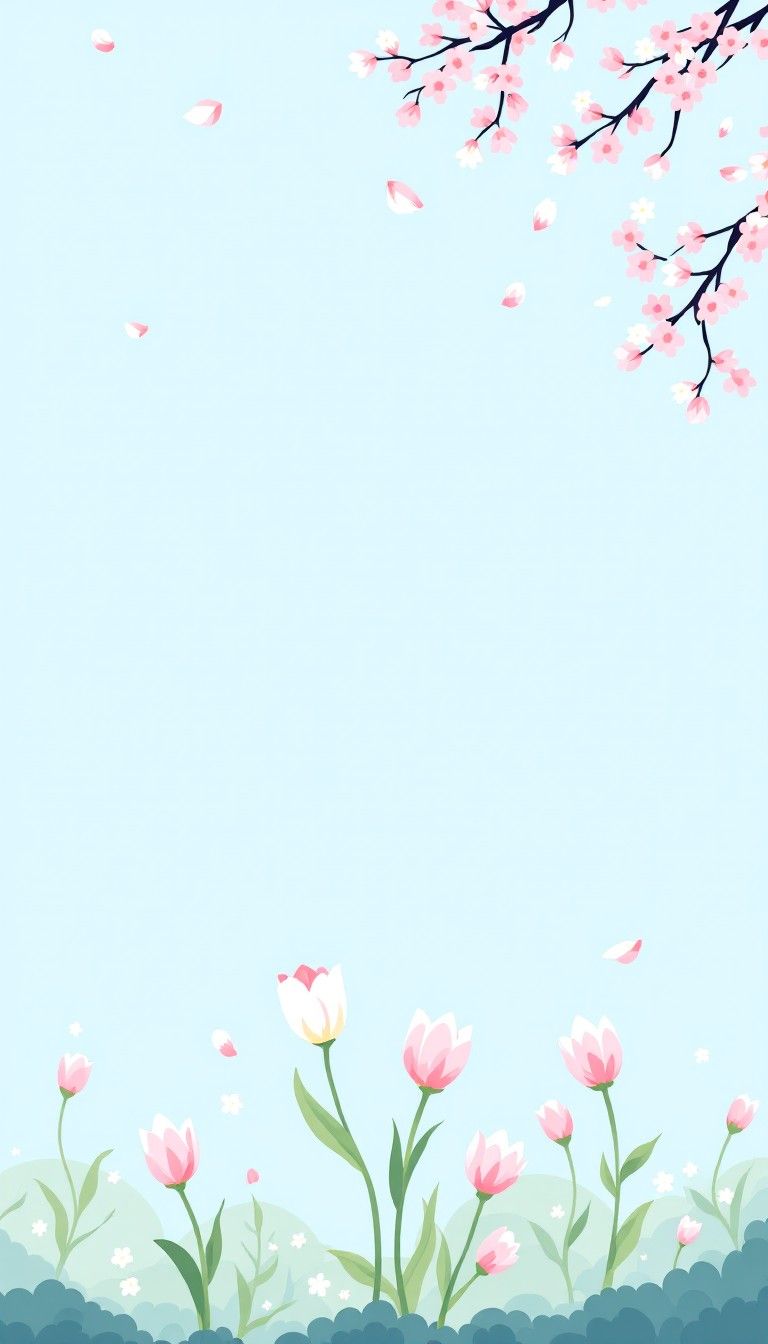 768x1344 Free Springtime Pixel Paradise Image, Sakura, Spring