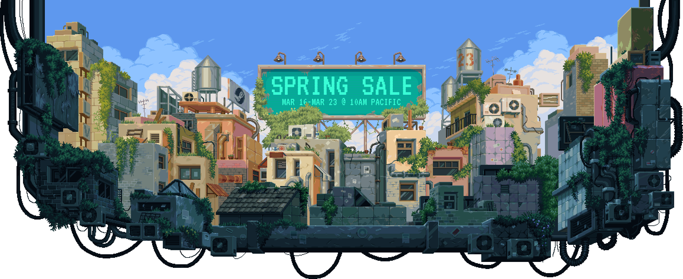 2316x948 Steam's Spring Sale is live. Here's the official background!