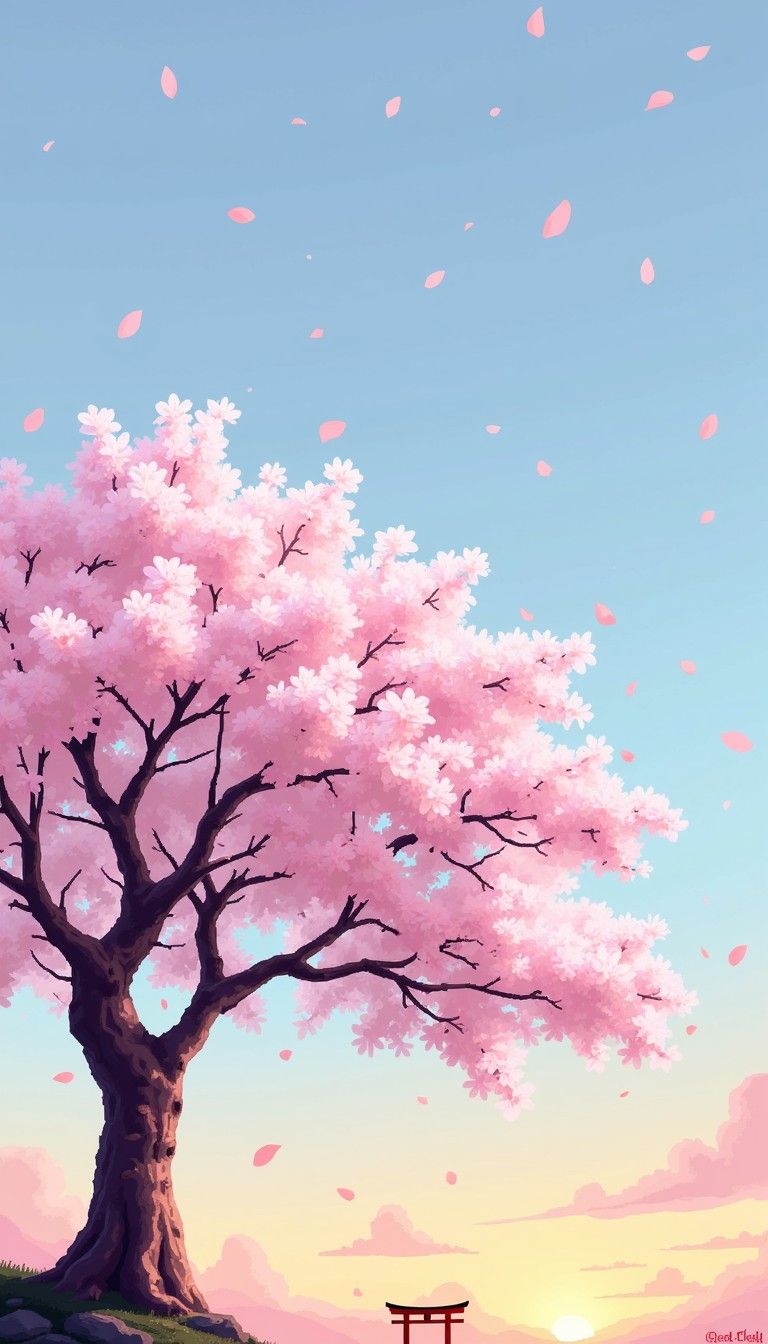768x1344 Free Blossoming Pixel Spring Image, Blossom, Tree