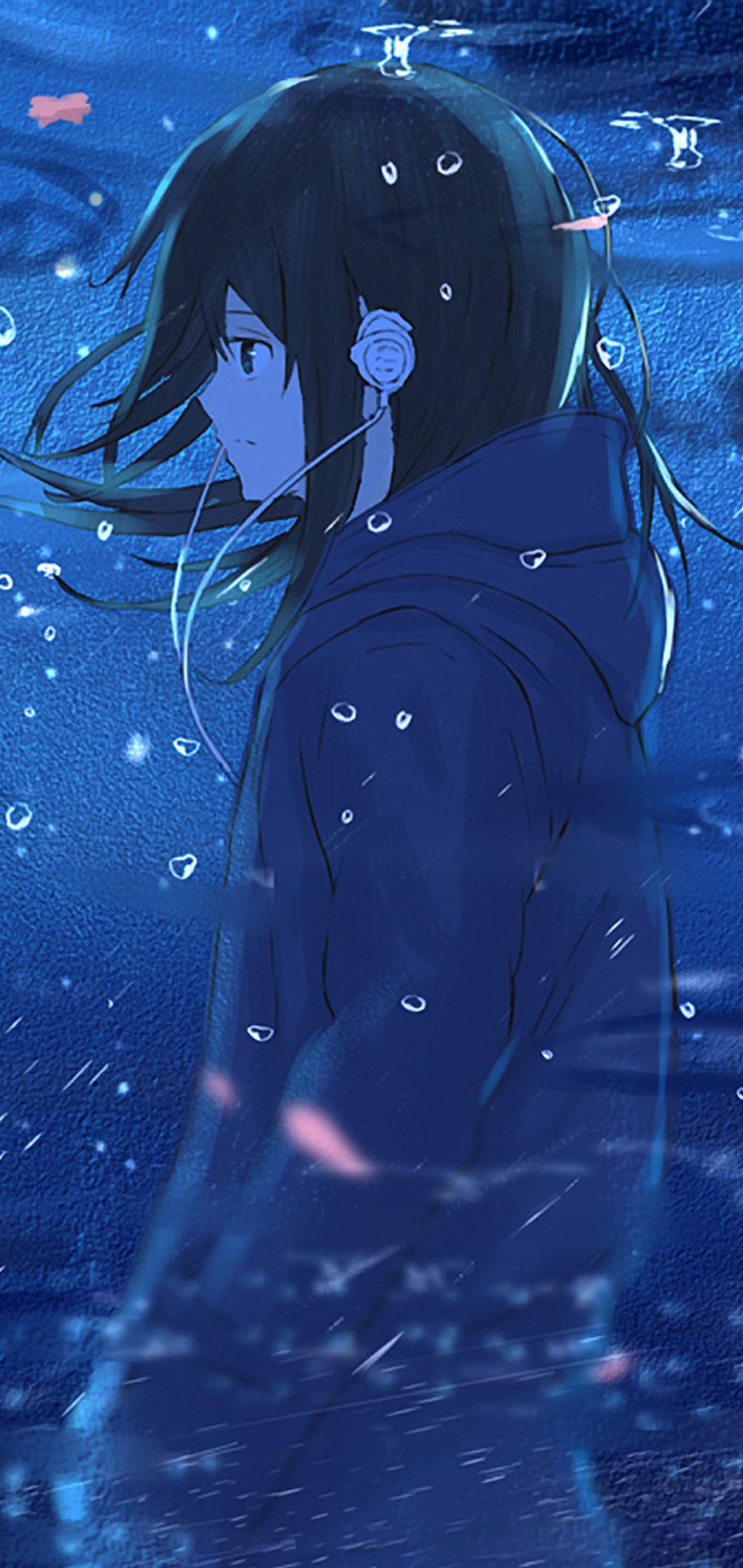1080x2280 Anime Girl Reflection Water One Plus Huawei p Honor view Vivo y Oppo f Xiaomi Mi A2 , HD 4k Wallpaper, Image, Background, Photos and Picture