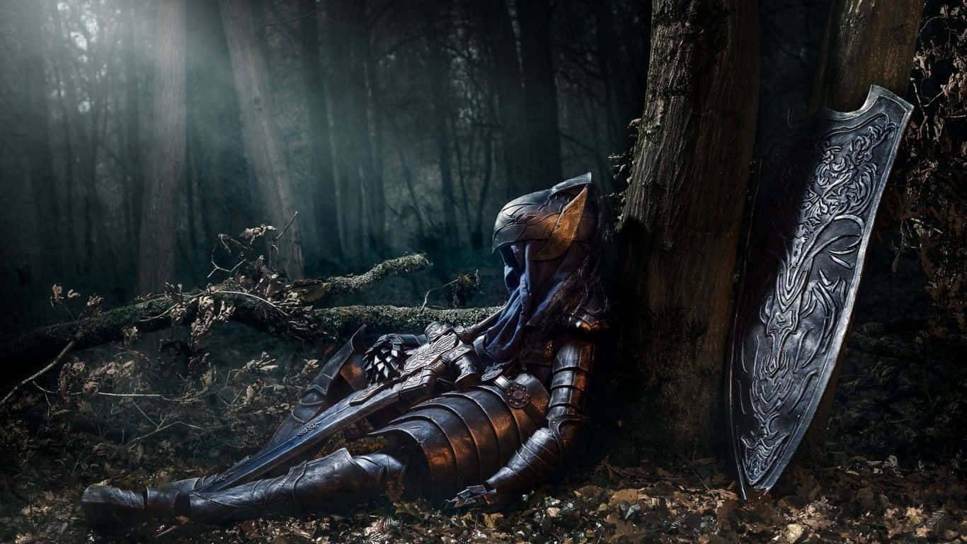 1366x768 Download Artorias The Abysswalker in action Wallpaper