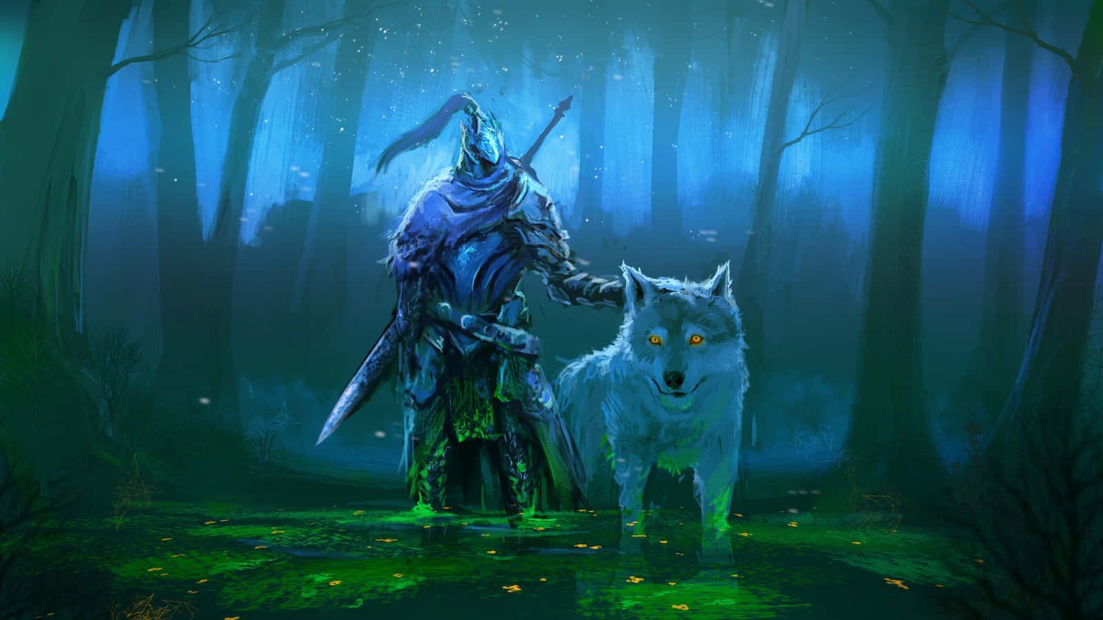 1600x900 Download Valiant Artorias The Abysswalker in Battle Wallpaper