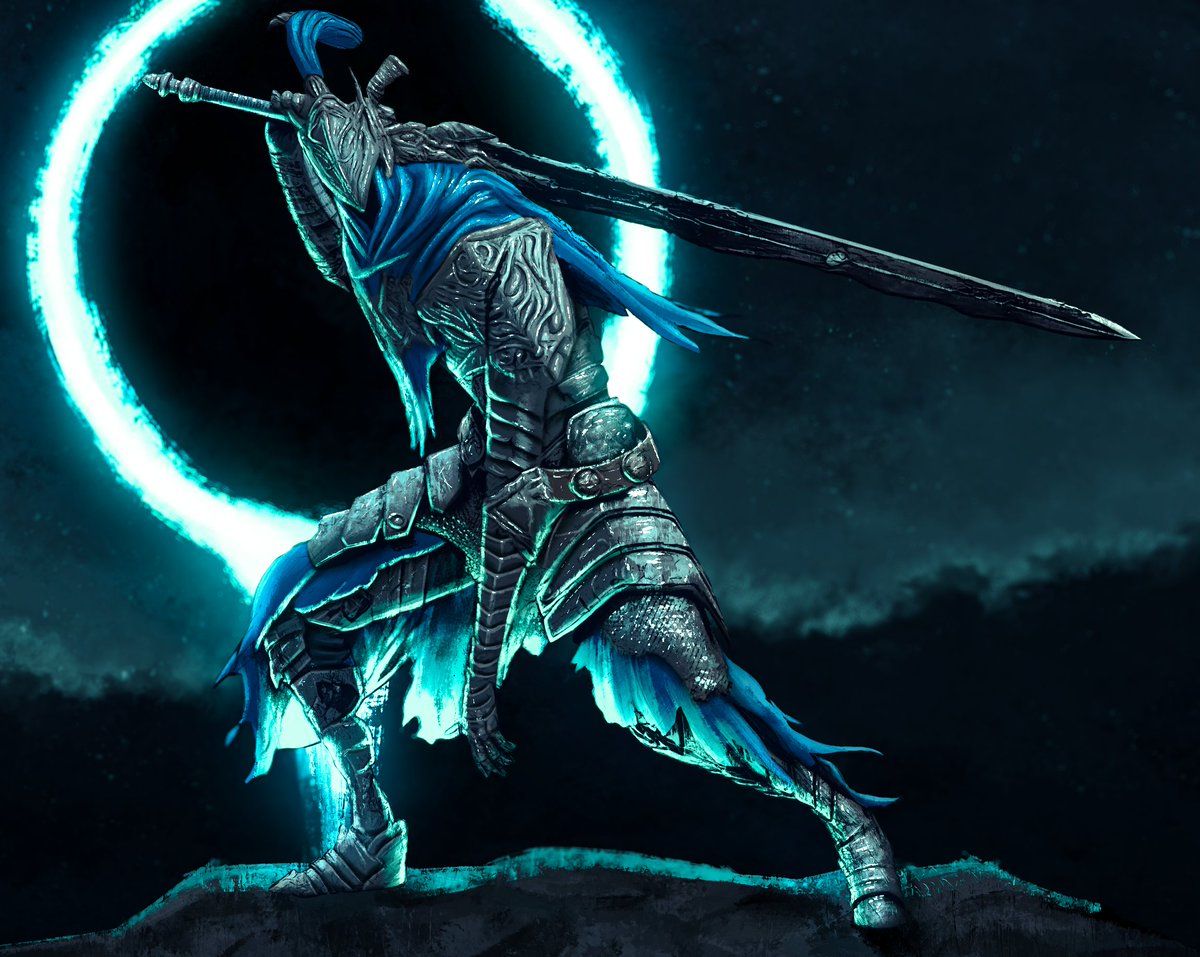 1200x957 I've been playing a lot of Dark Souls lately, so here's a coloring of Artorias the Abysswalker #DarkSouls