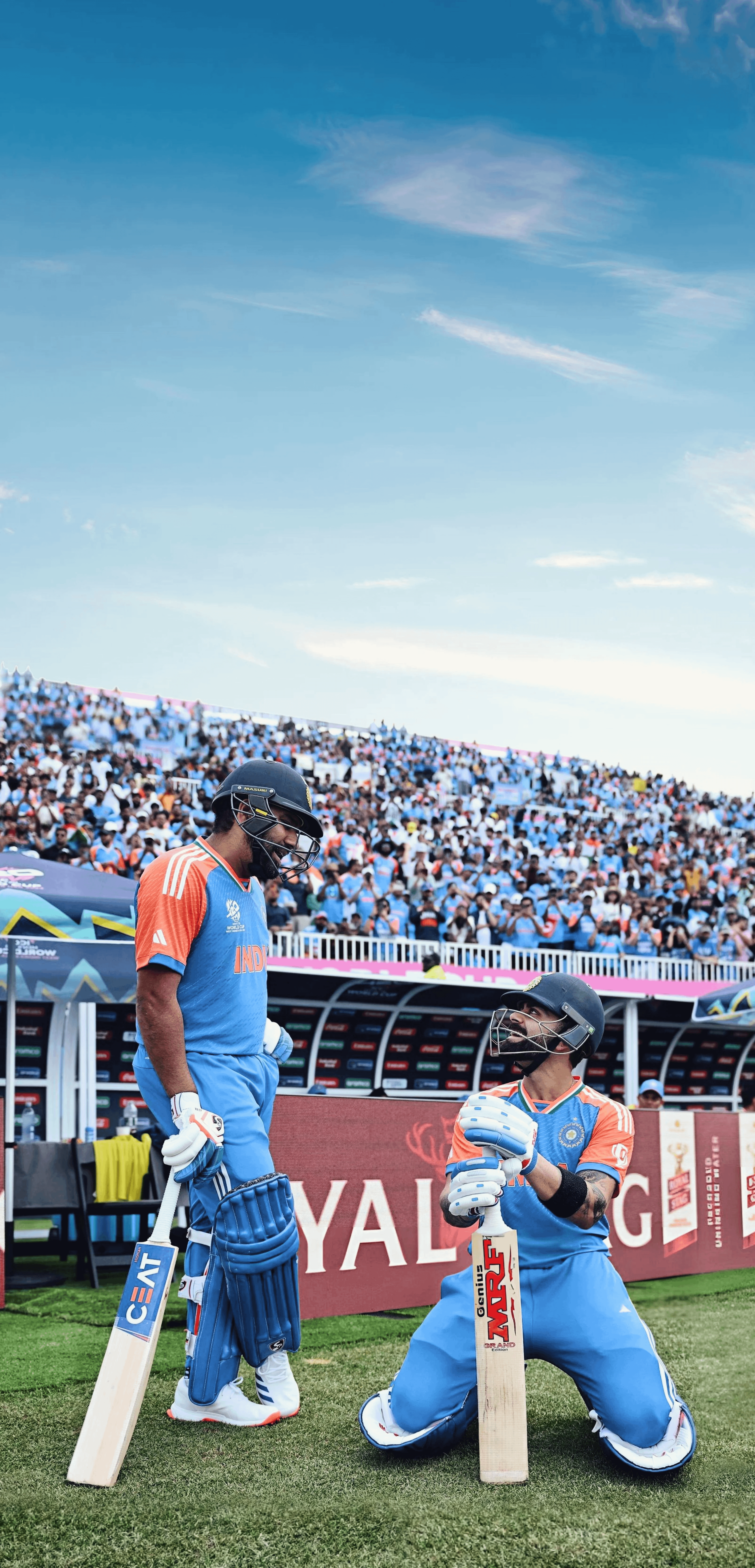 3210x6667 Drop Team India's Wallpaper worthy Photo from T20 WC 24