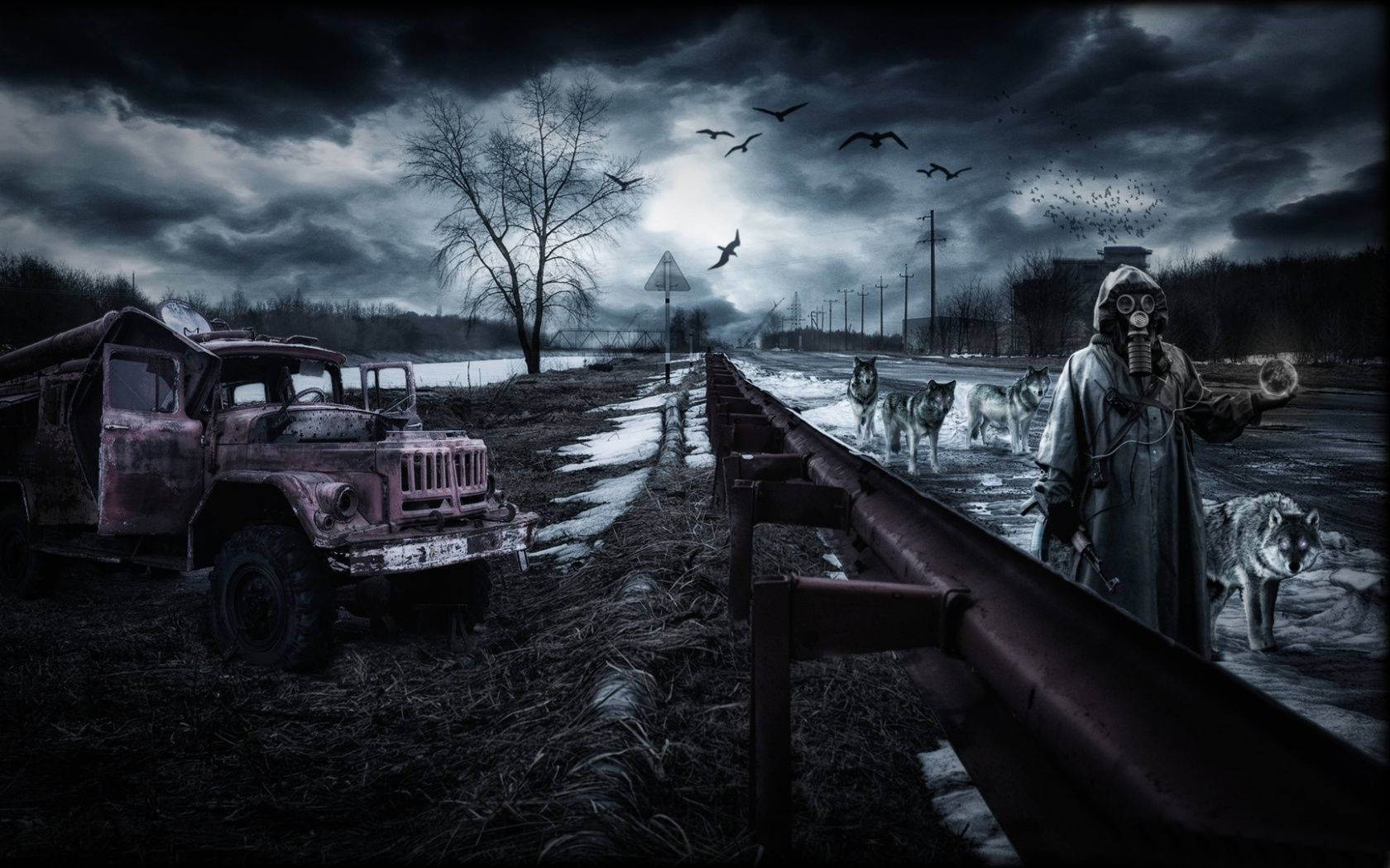 1680x1050 Download Haunting Remnants of Chernobyl Disaster Wallpaper