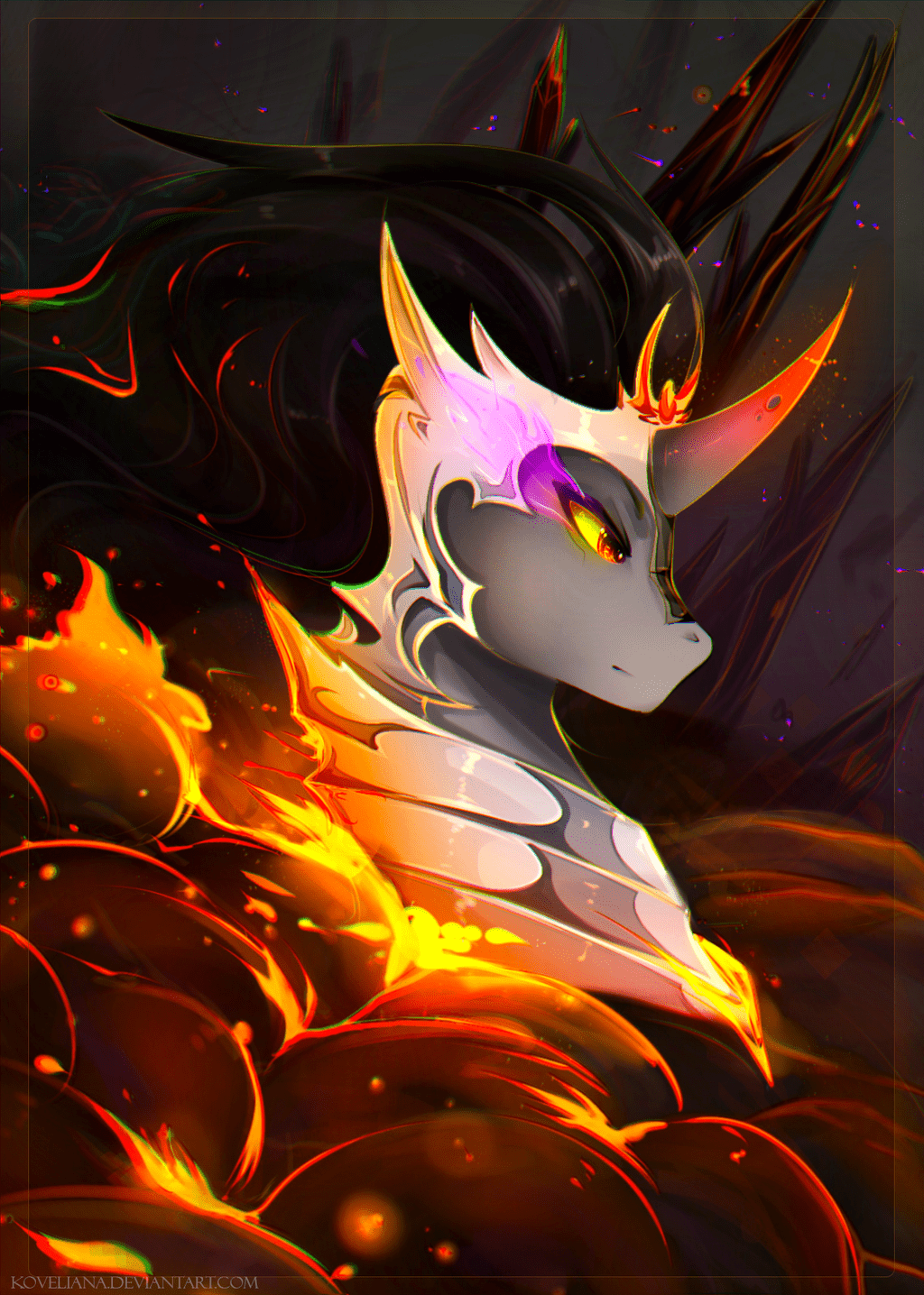 1024x1436 King Sombra Little Pony by Koveliana Anime Image Board