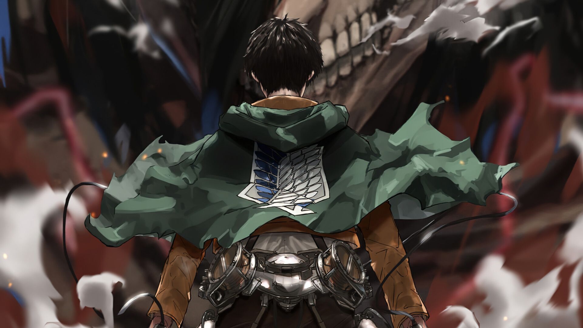 1920x1080 Eren Attack Titan Wallpaper 4K HD PC f