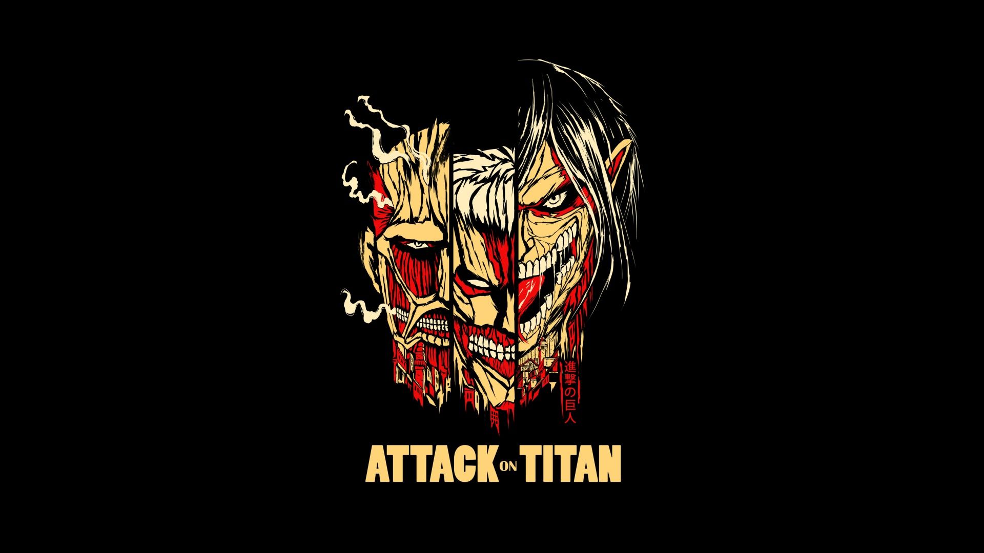 1920x1080 Attack on Titan Wallpaper 4K, AMOLED, Shingeki no Kyojin, 5K