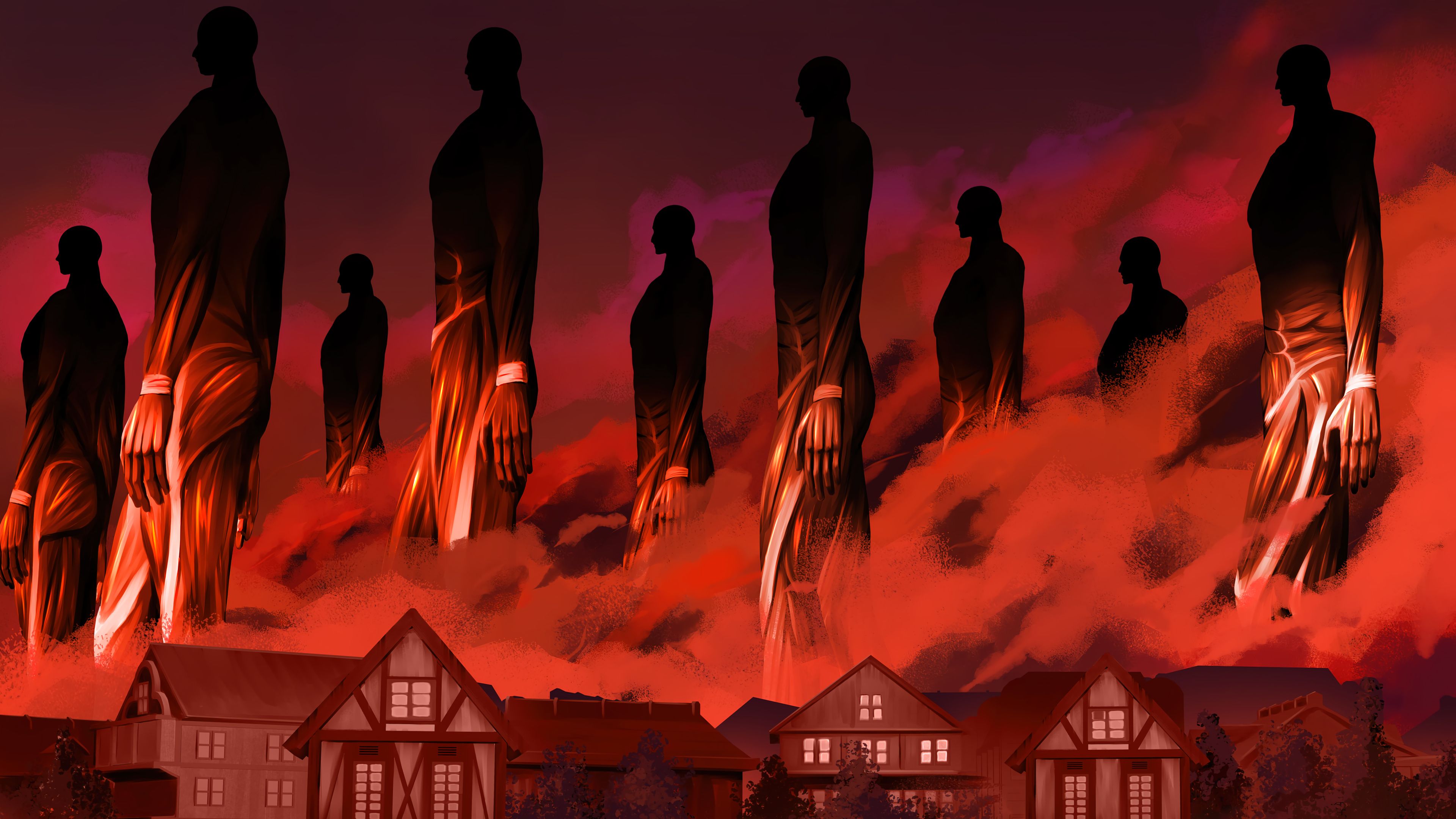3840x2160 Attack on Titan Anime Art Wallpaper 4K HD PC f