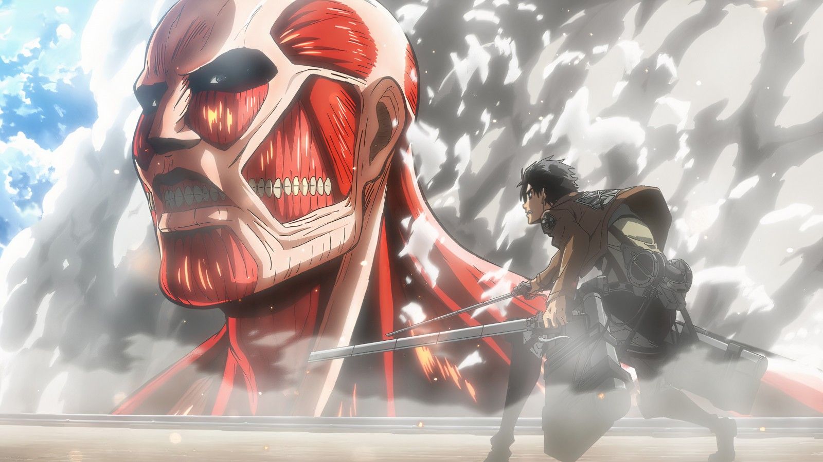 1600x900 Colossal Titan Eren Yeager Shingeki No Kyojin 4K HD Attack On Titan Wallpaper