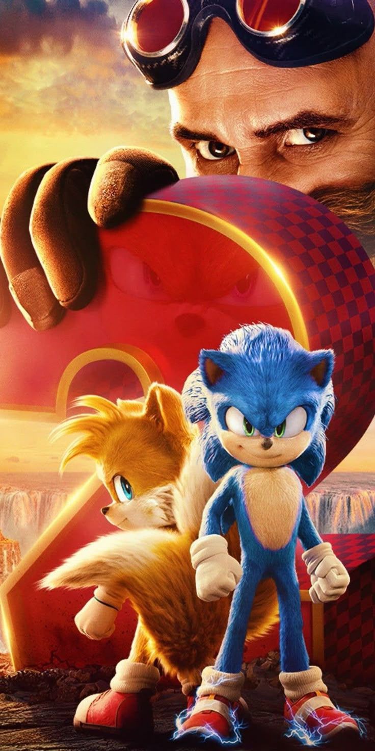 736x1472 Full Wallpaper Sonic 2 * avec Jim Carrey
