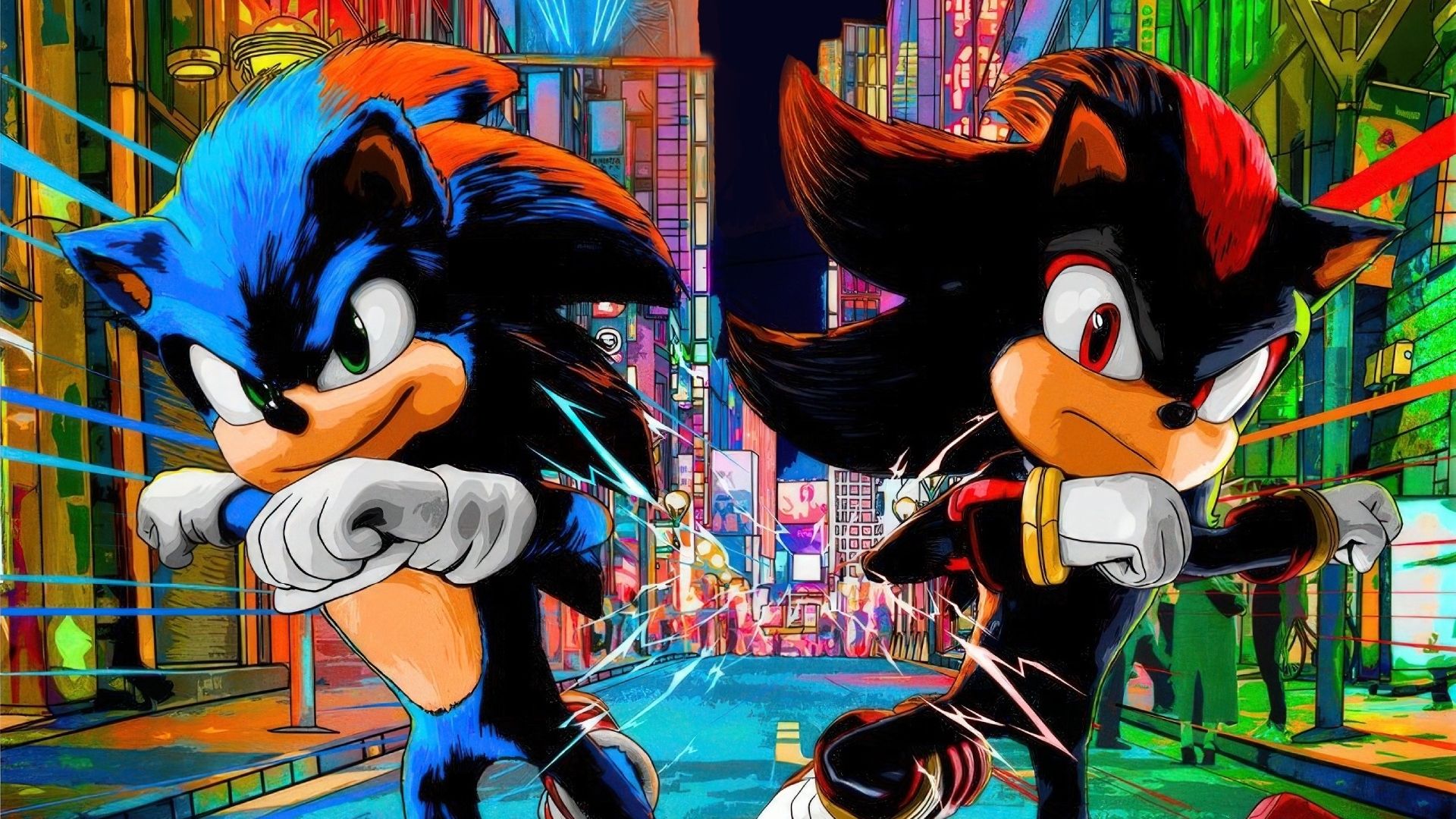 1920x1080 Keanu Reeves Jim Carrey, Ben Schwartz, James Marsden, Tika Sumpter, Krysten Ritter, Colleen O'Shaughnessey Lee Majdoub HD sonic the hedgehog 3 Wallpaper