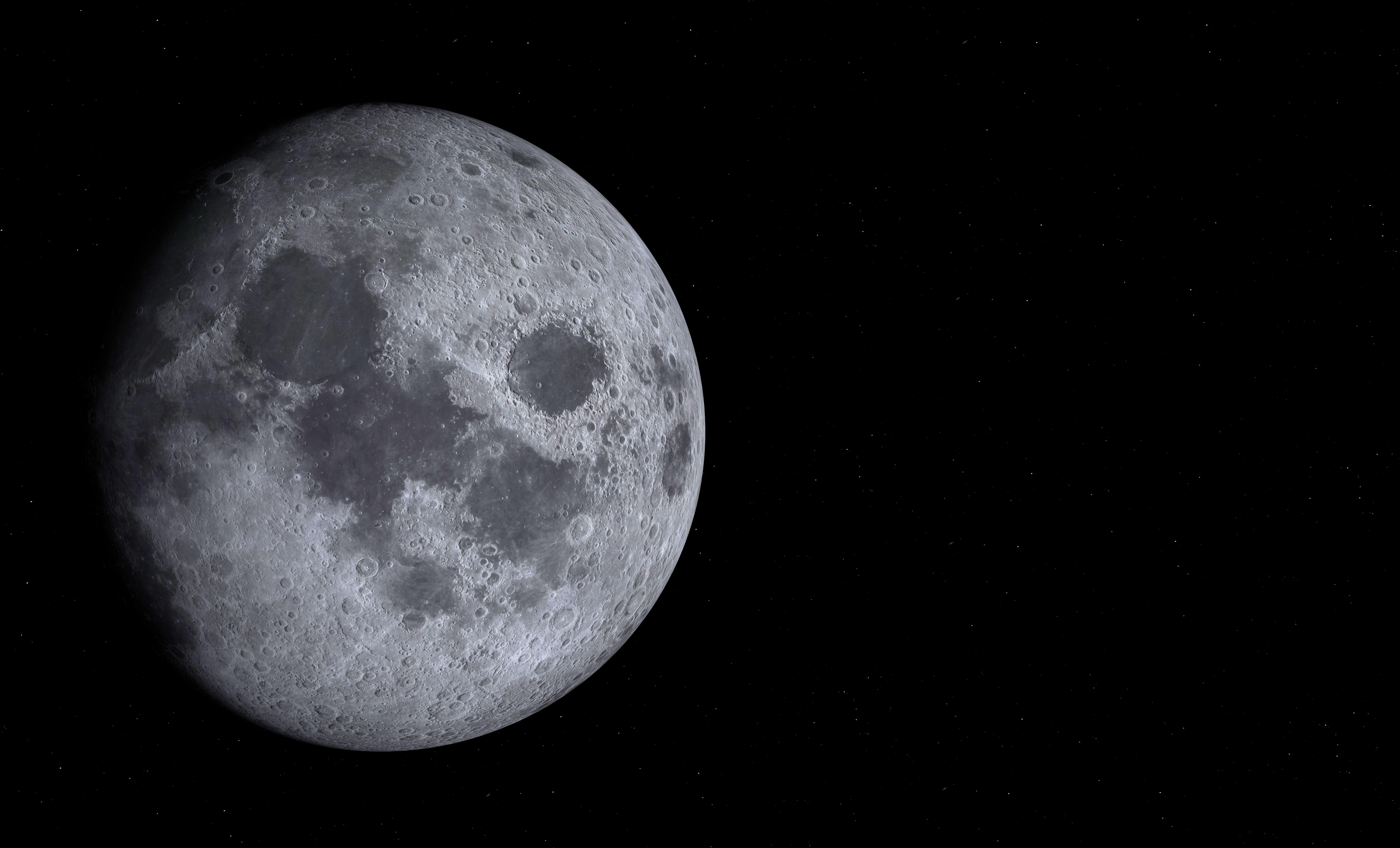 9104x5517 Moon 8k Ultra HD Wallpaper