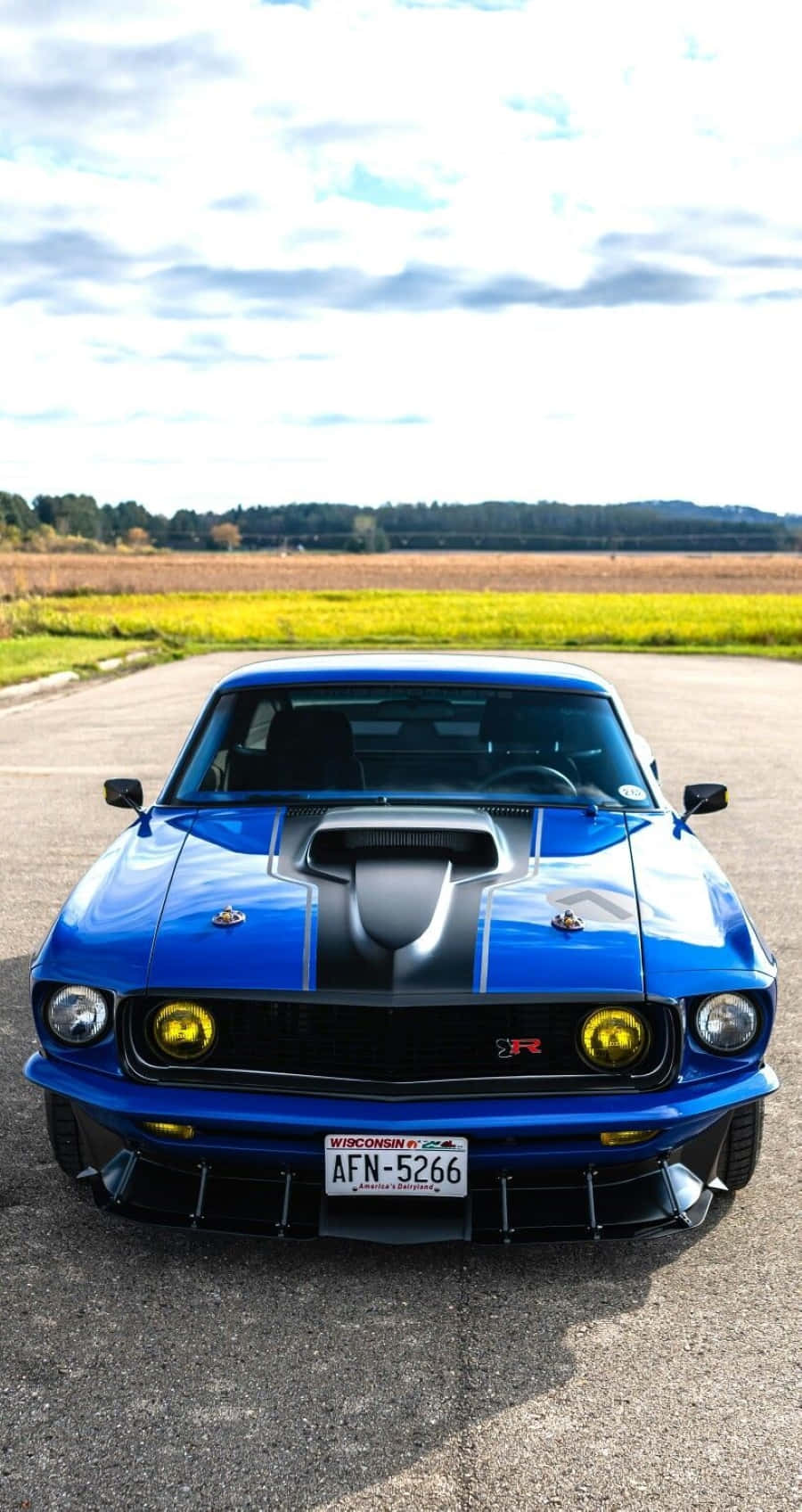 900x1696 Download Stunning Ford Mustang Mach 1 in action Wallpaper