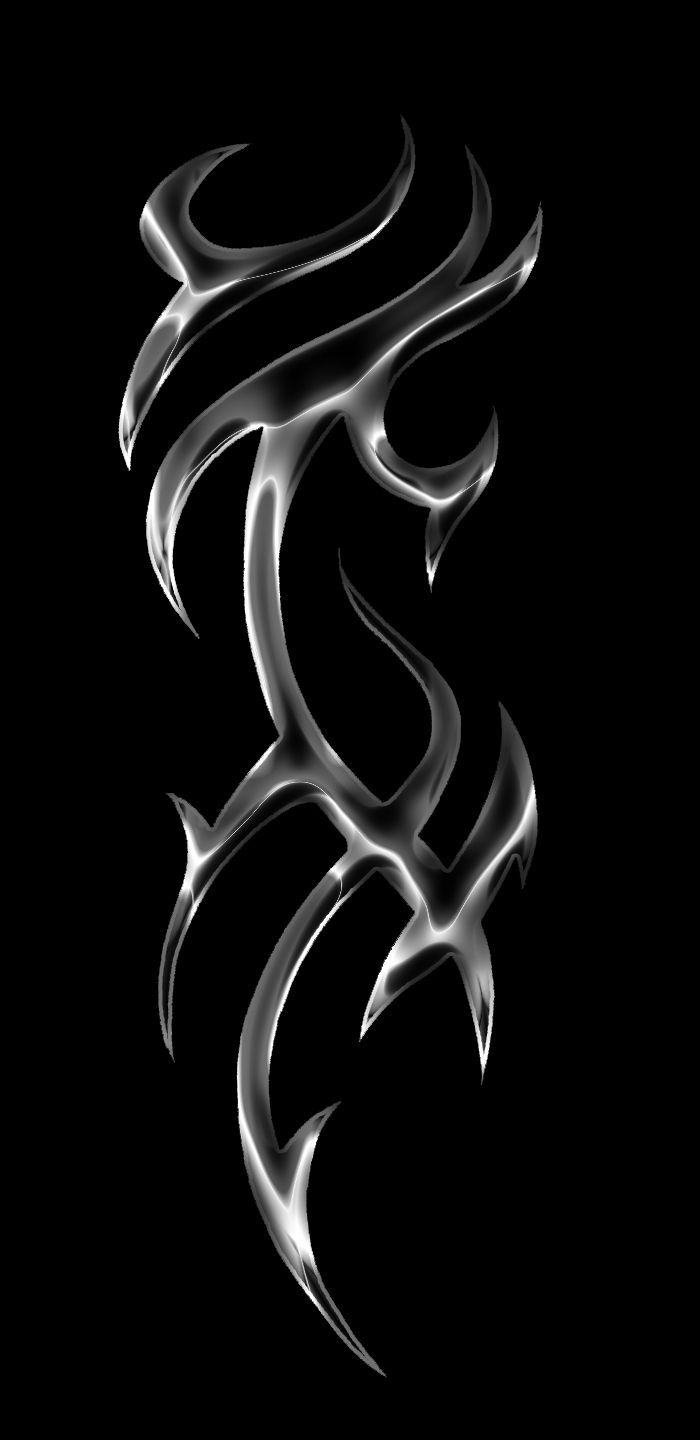 700x1440 Chrome Tribal Wallpaper