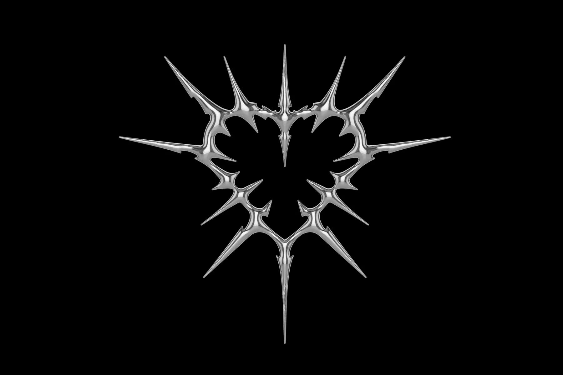 1800x1200 Chrome Tribal Wallpaper