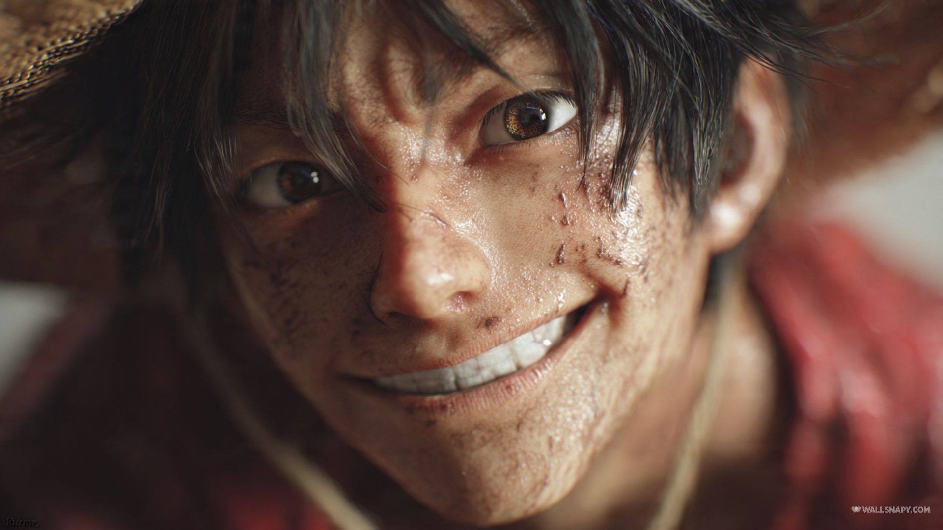 1920x1080 Monkey d luffy human realism smiling face HD wallpaper