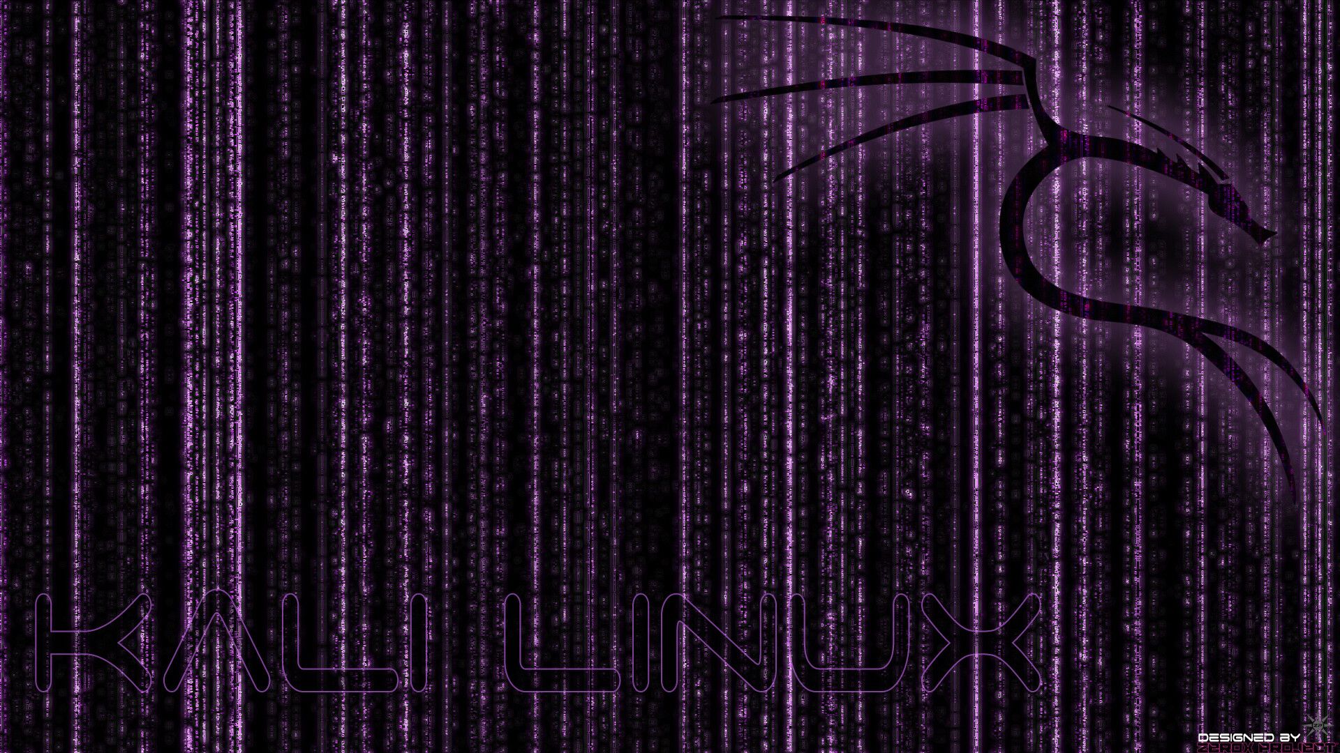 1920x1080 Kali Linux BackTrack Wallpaper Purple