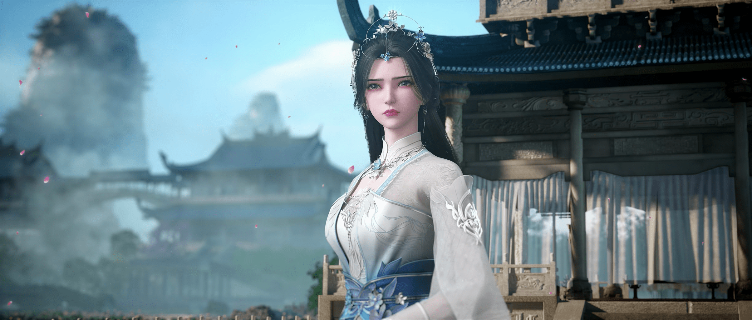 2409x1024 Li Muwan（One of the main female characters in the Chinese xianxia novel *Renegade Immortal*.）_Baiduwiki