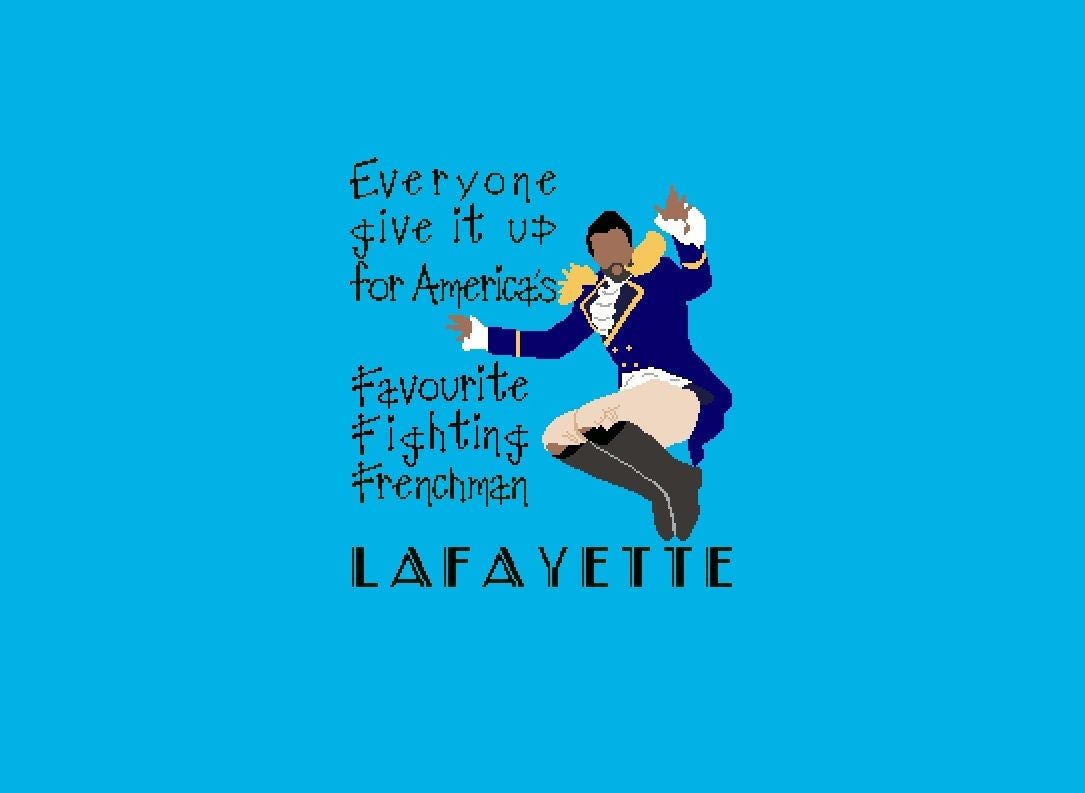 1085x793 Hamilton Cross Stitch Pattern Fighting Frenchman Quote From the Broadway Musical