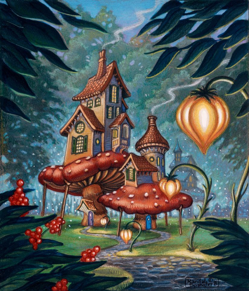 825x963 Shady Lane Cottage Wall Mural