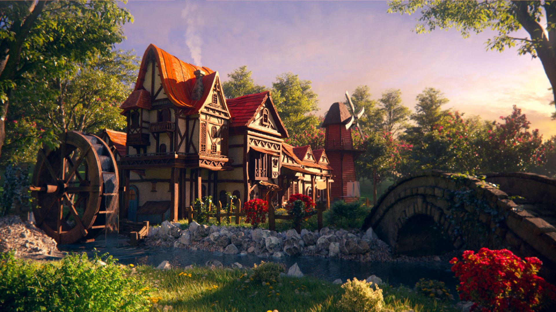 1920x1080 Helen's Fantasy Cottage