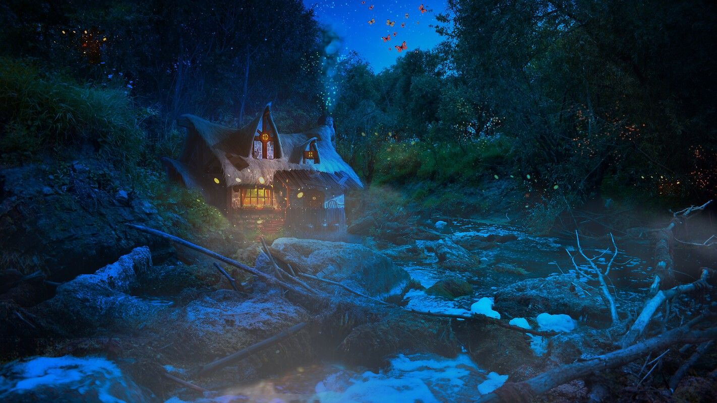 1422x800 Fantasy Cottage Free Wallpaper download Free Fantasy Cottage HD Wallpaper to your mobile phone or tablet