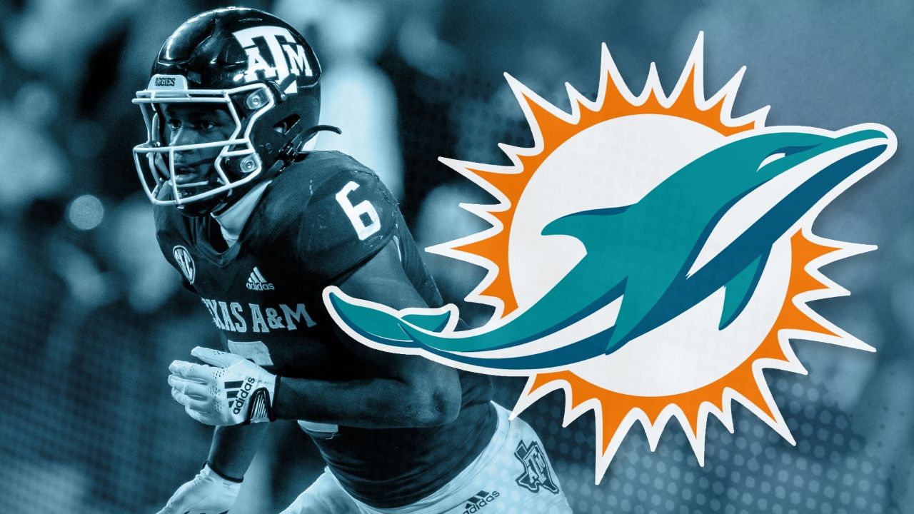 1280x720 Miami Dolphins select Devon Achane in the third round, 84th overall