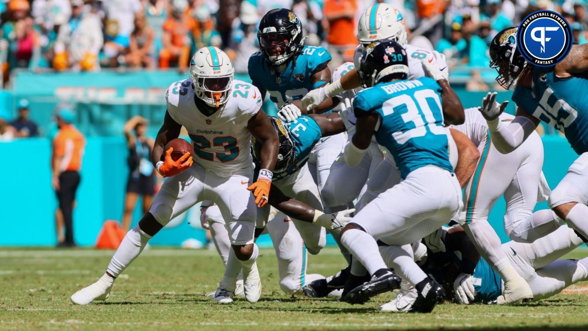 1920x1080 Should You Start De'Von Achane, Jaylen Wright, or Jeff Wilson Jr. in Fantasy Football Week
