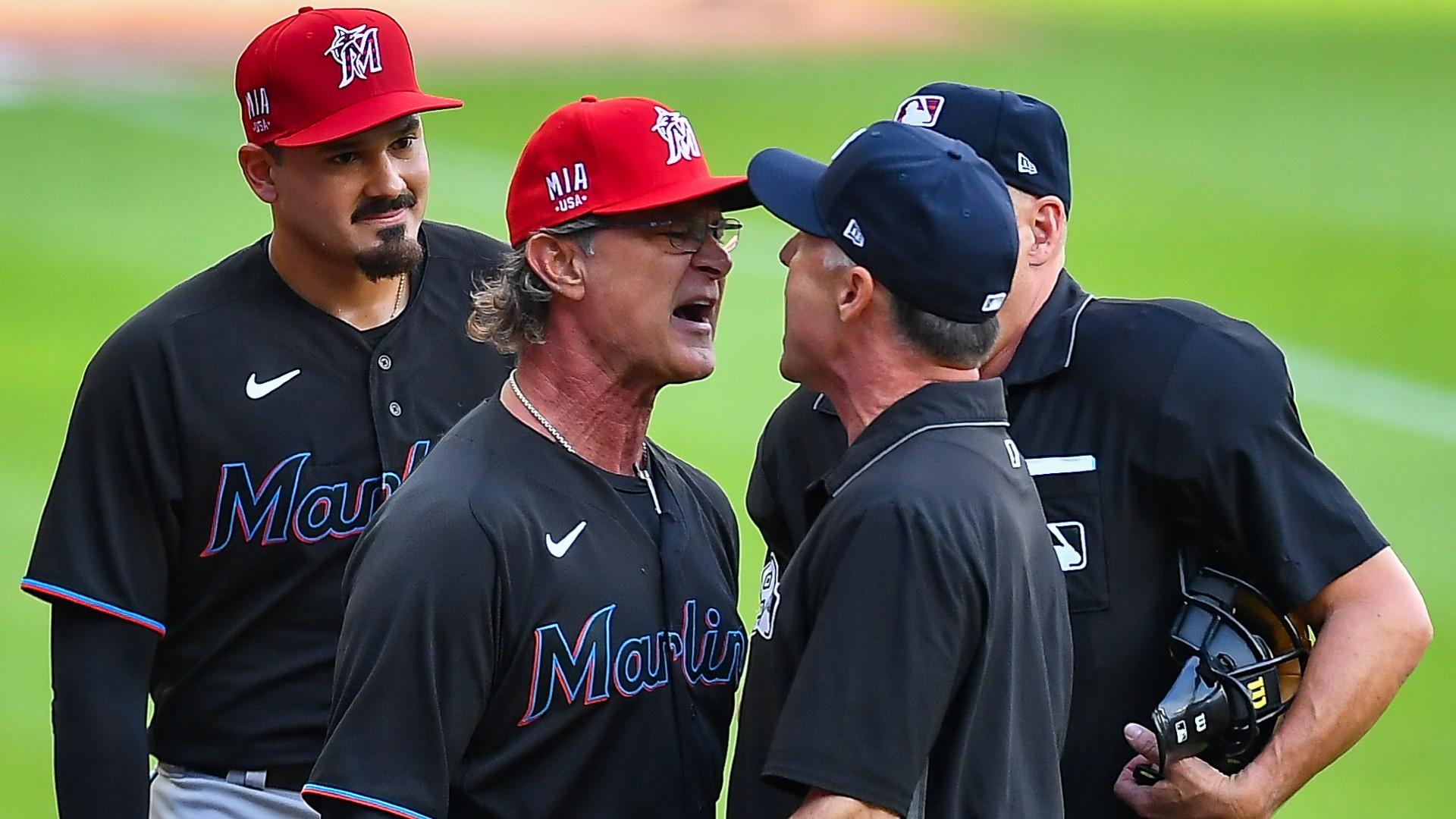 1920x1080 Marlins' Don Mattingly: Umps were 'bullied' into ejecting Pablo Lopez for hitting Ronald Acuna Jr