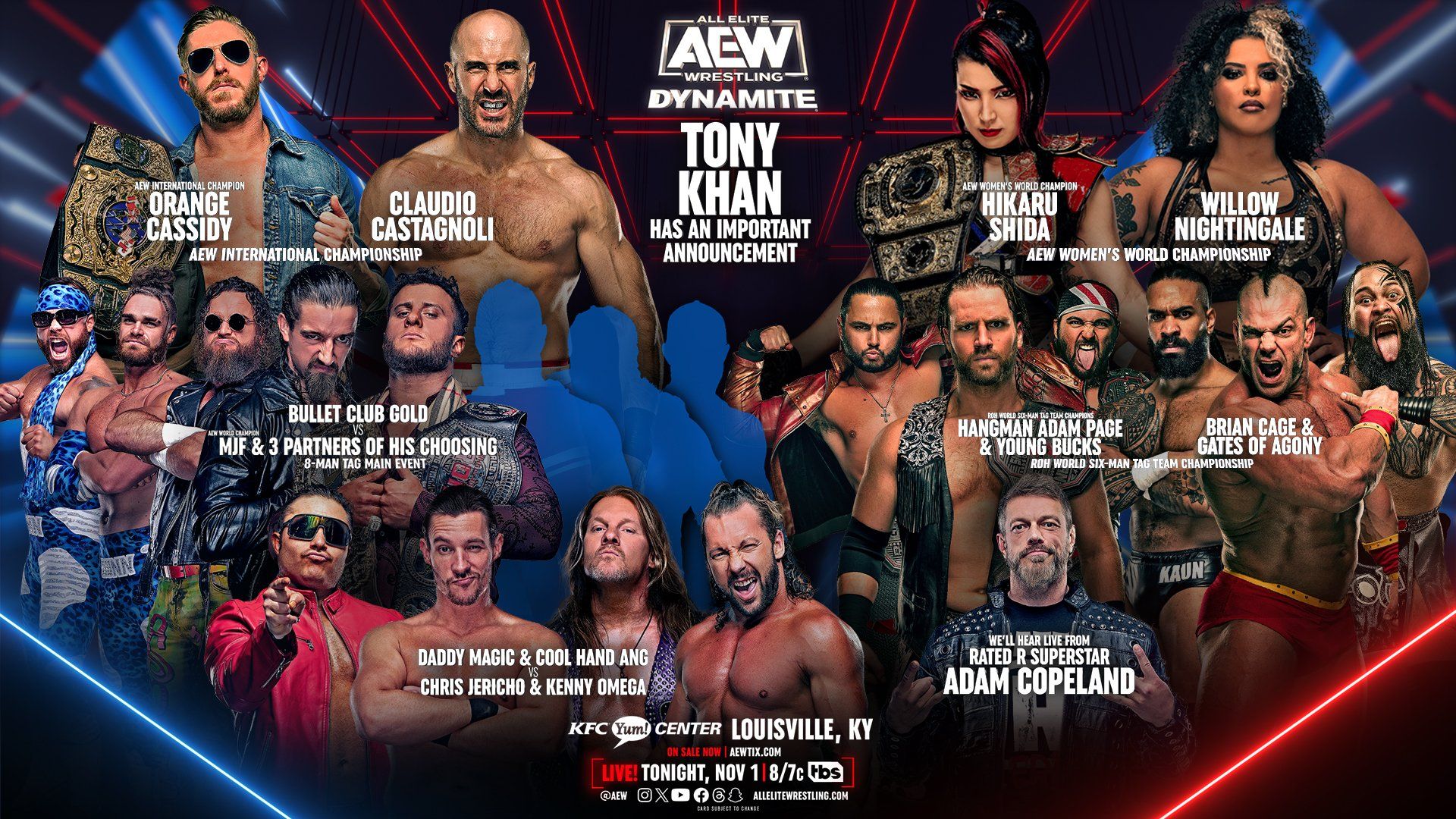 1920x1080 AEW Dynamite An Important Announcement (TV Episode 2023) Cage as 'The Machine' Brian Cage