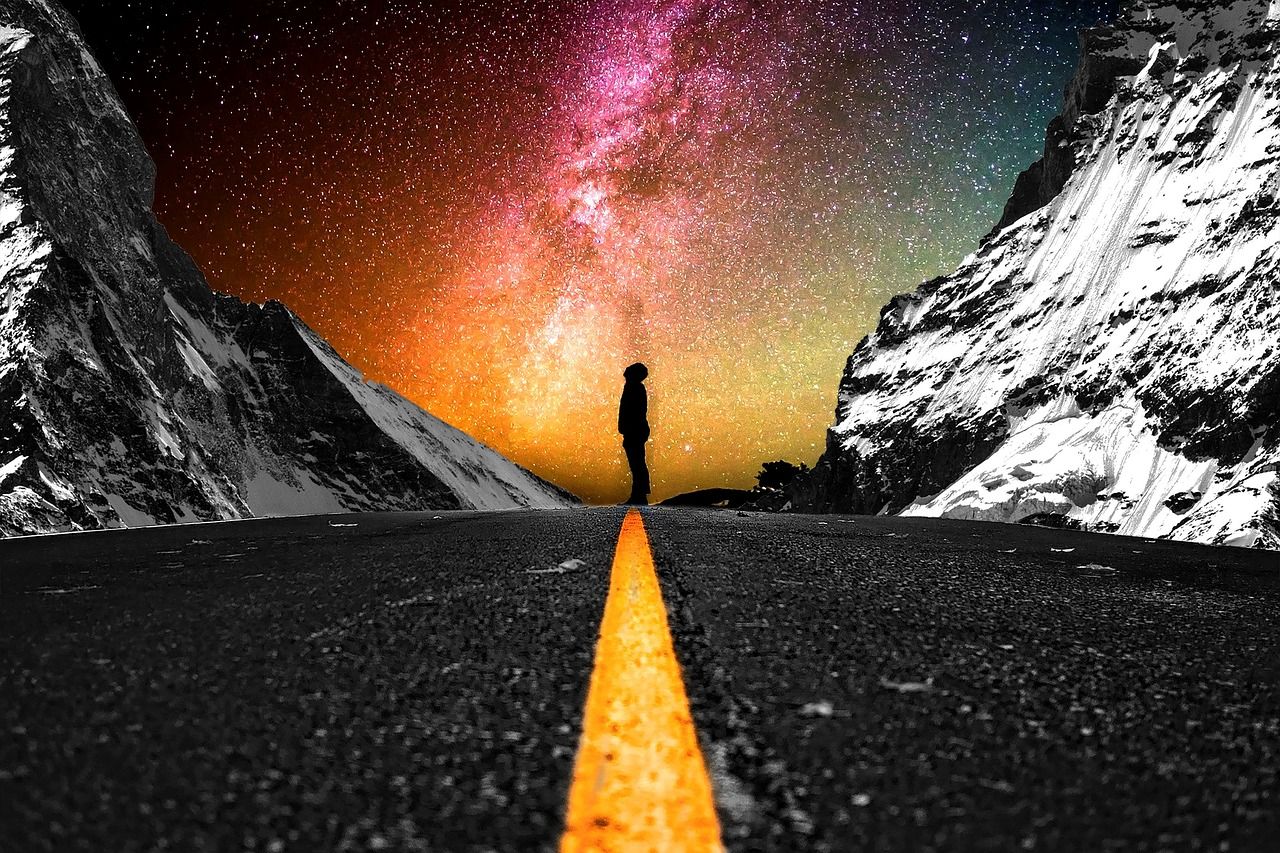 1280x853 Road Heaven Stars Star