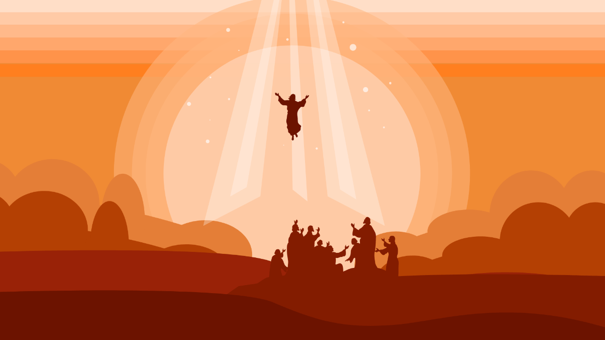 1200x675 Free Ascension Day Wallpaper Background Template to Edit Online