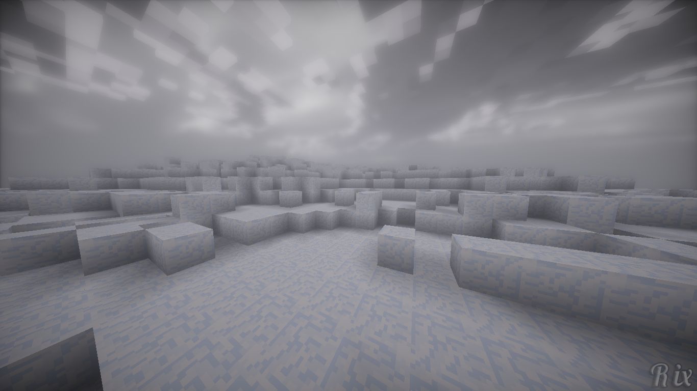 1366x768 Desktop wallpaper: Video Game, Minecraft, Ice, Snow 4K free download for PC. 732015