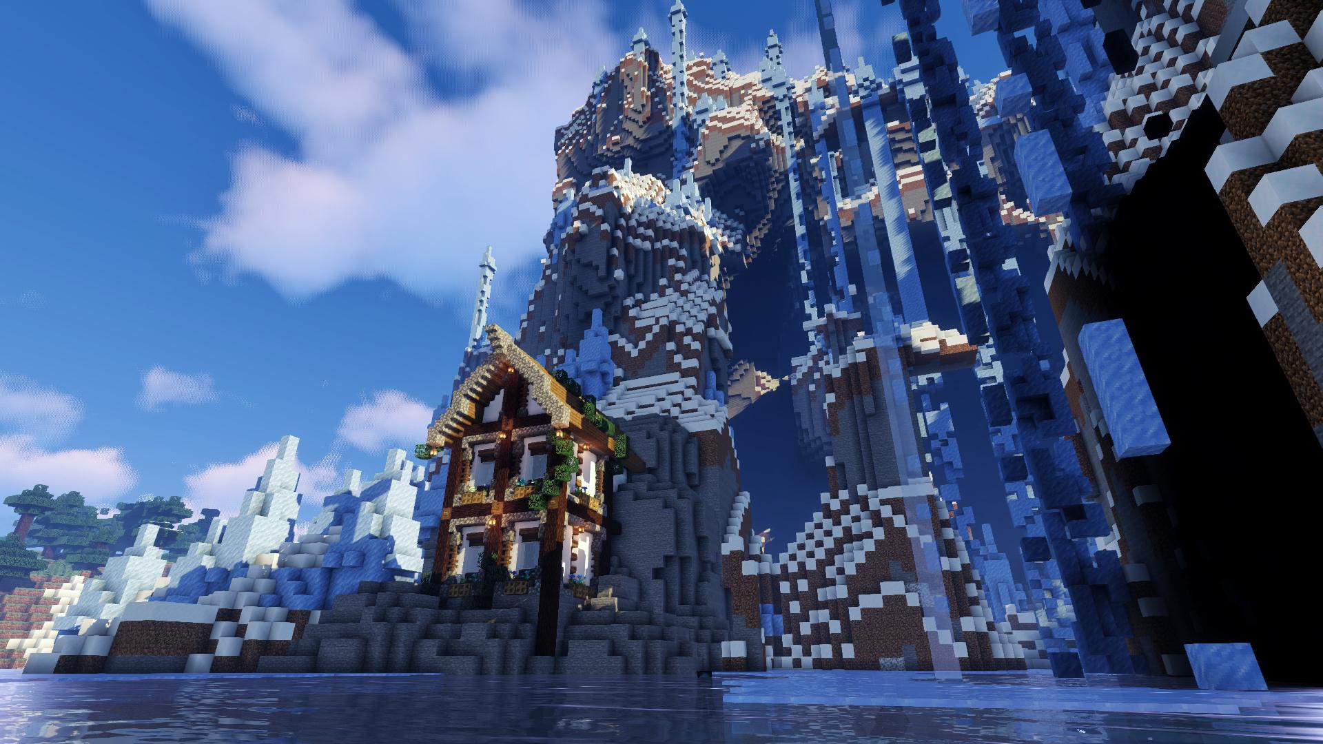1920x1080 I'm Working On An Ice Kingdom. It's Gonna Be My First Large Scale Build, And I'm Really Excited!