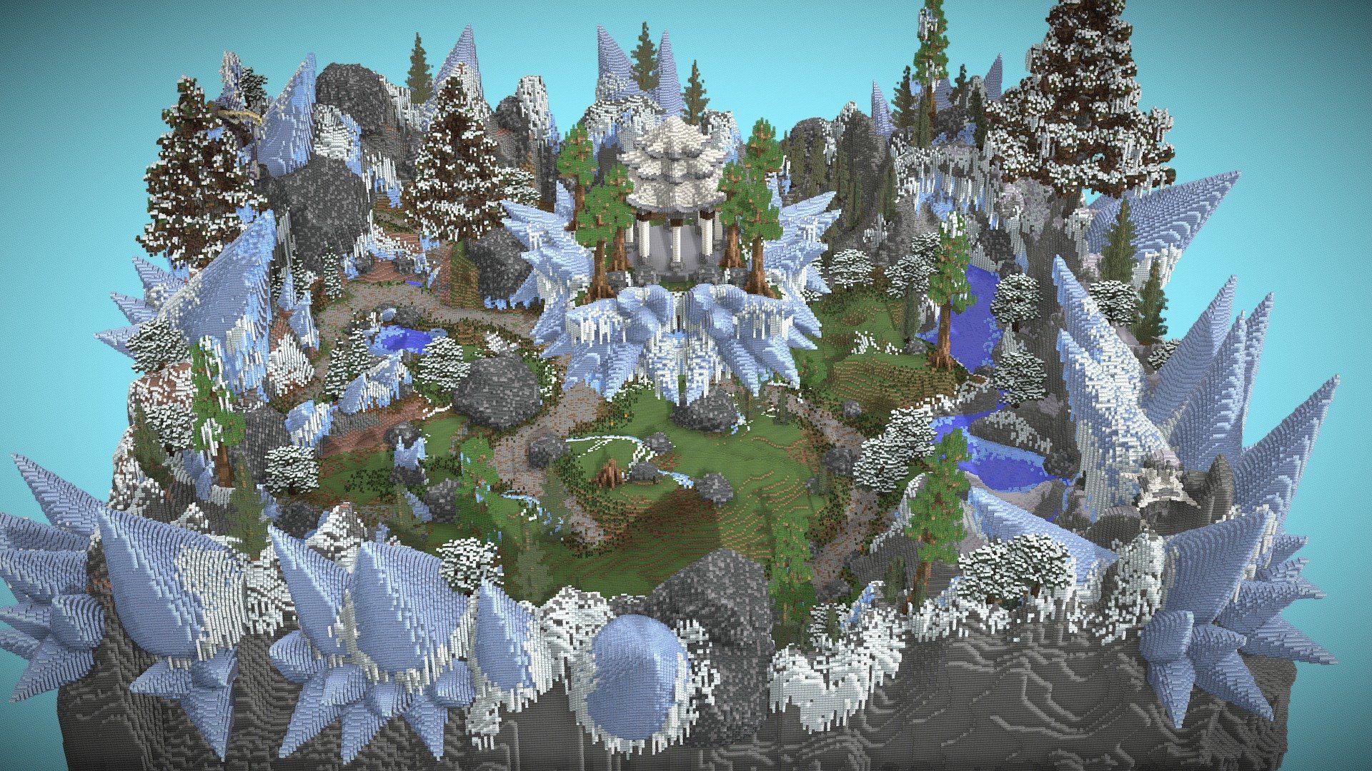 1920x1080 Minecraft Warzone Ice themed 400x400 model by Sir_Arzie [52ad8b9]