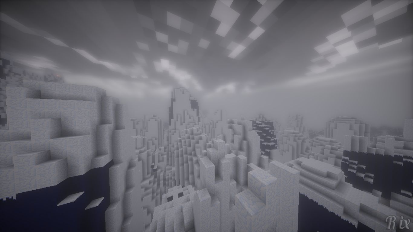 1366x768 Phone wallpaper: Video Game, Minecraft, Ice, Snow 732014