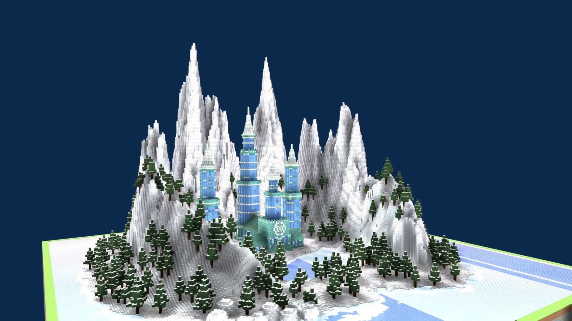 1920x1080 Stellas Ice Castle Island hub 1.18.1 model by StellaLucia [5ee98d4]
