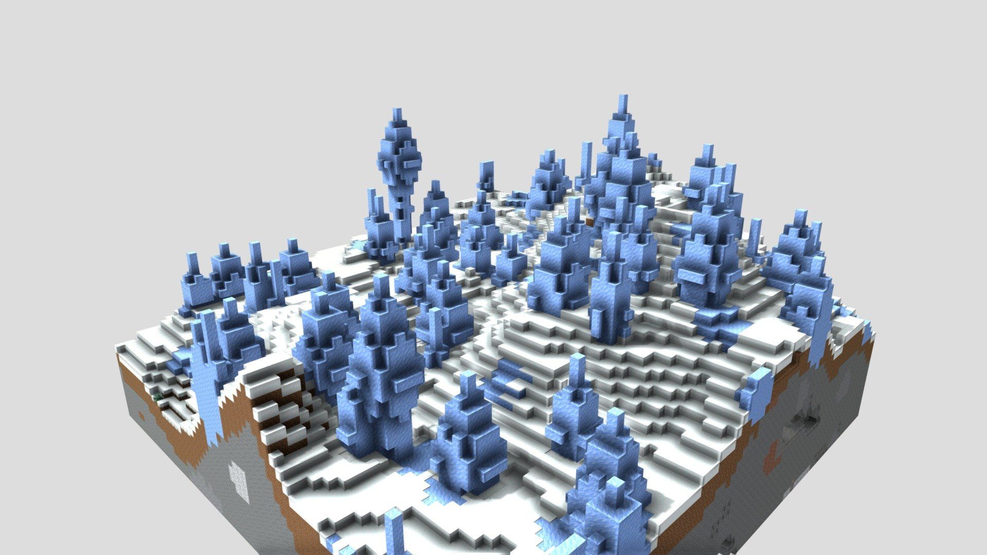 1920x1080 ICE SPIKES Minecraft Free 3D model by DURVESH S [4fdc850]
