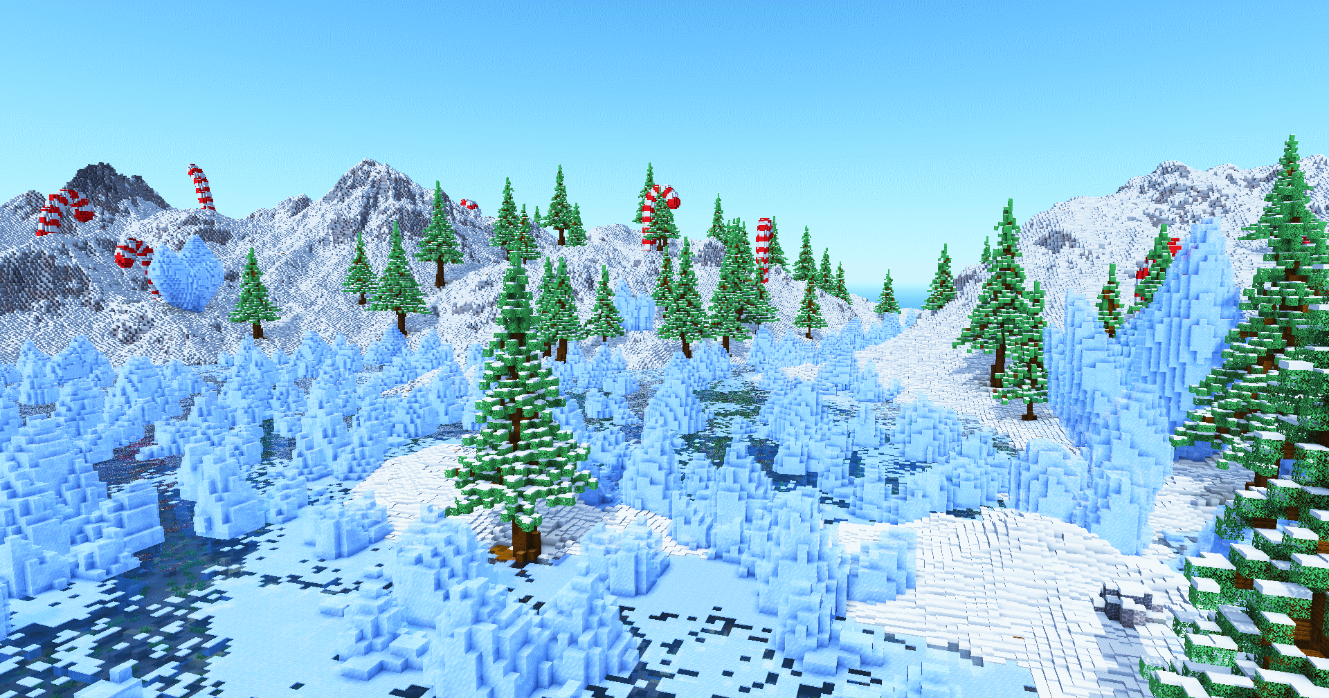 1920x1009 Winter Wonderland Survival Island Charliecustard Builds