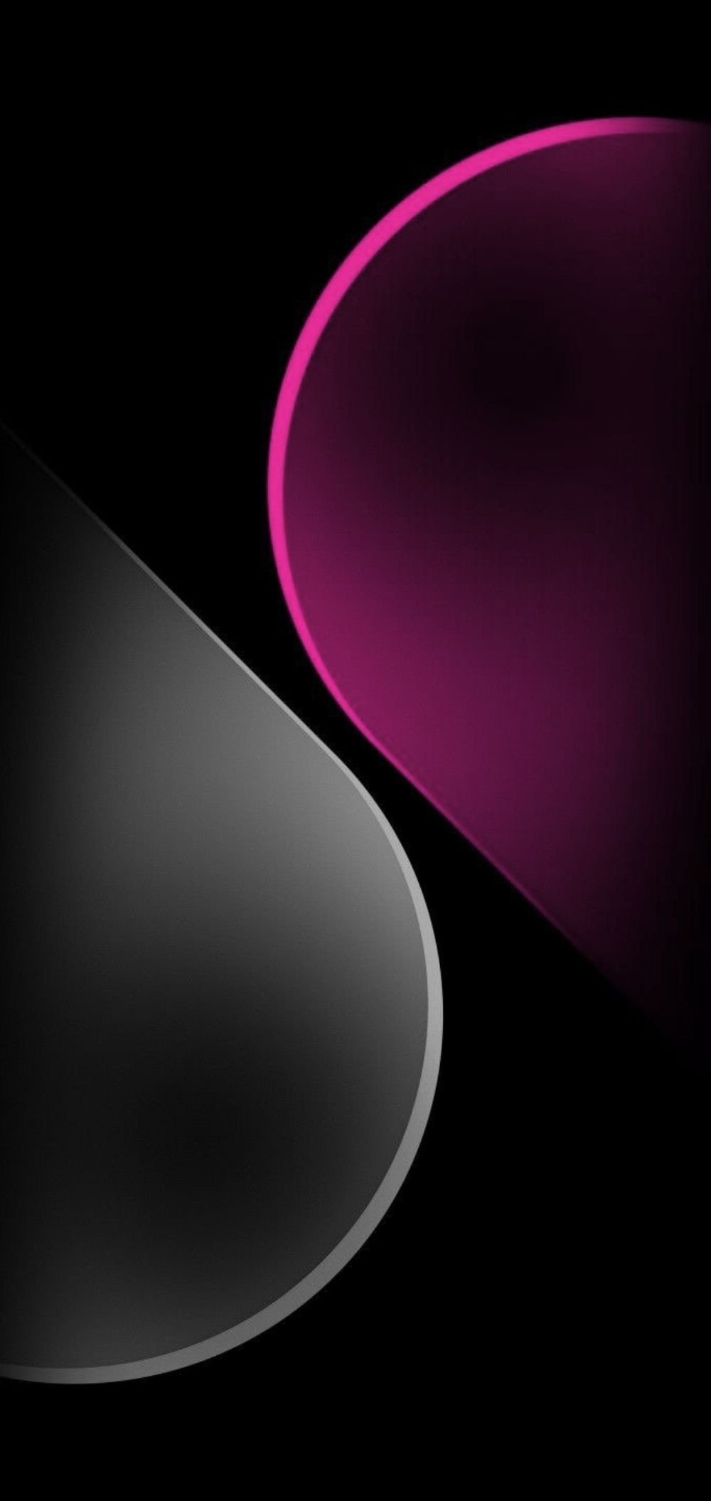 1000x2110 Most Popular Pink And Black Minimalistic Shapes Wallpaper