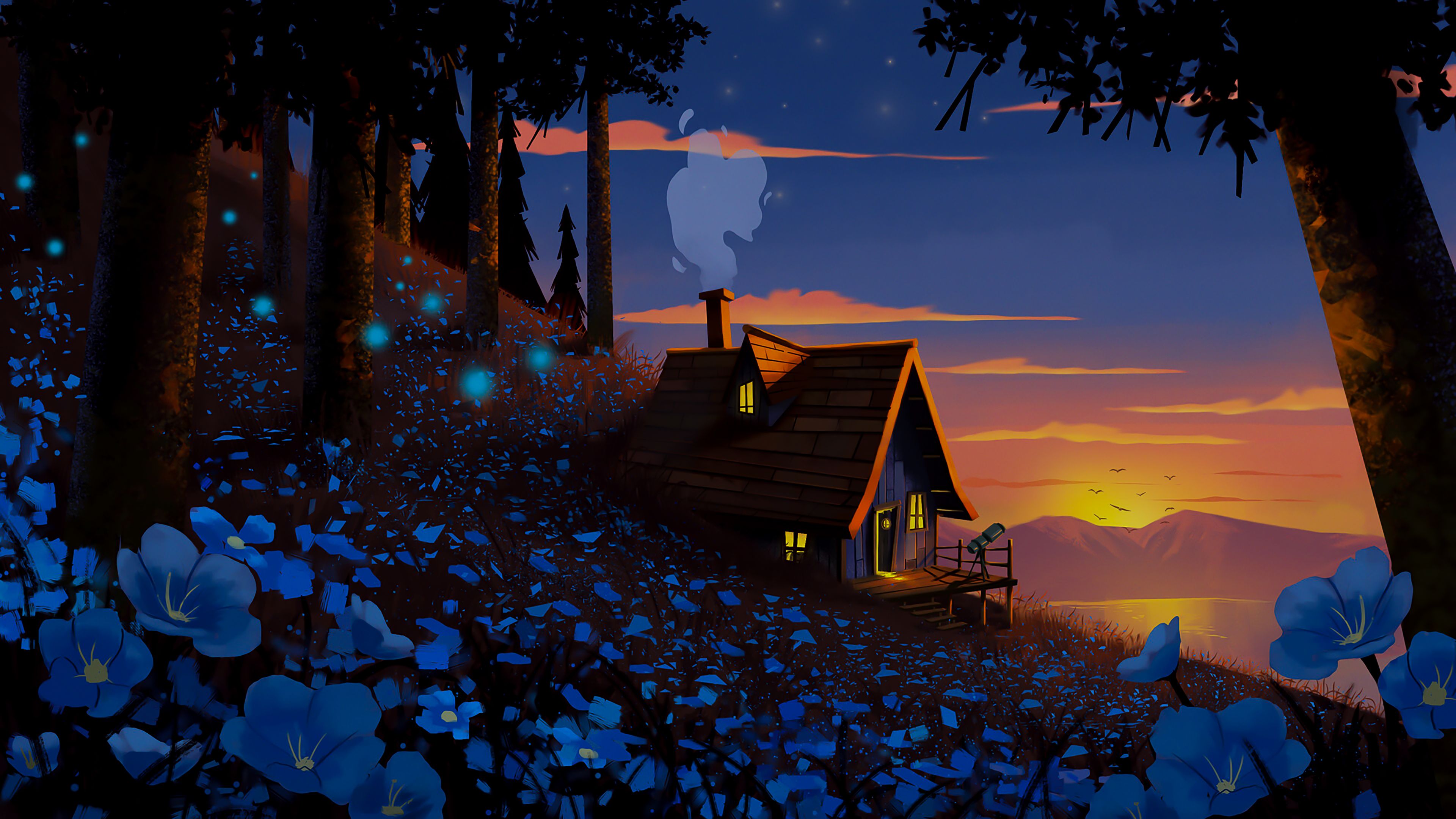 3840x2160 Chill Sunset Wallpaper