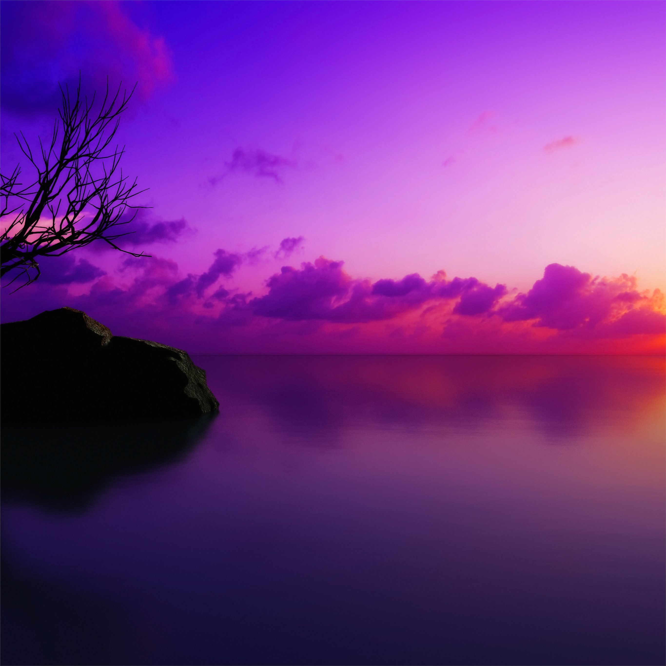 2732x2732 maldivian sunset 4k iPad Pro Wallpaper Free Download