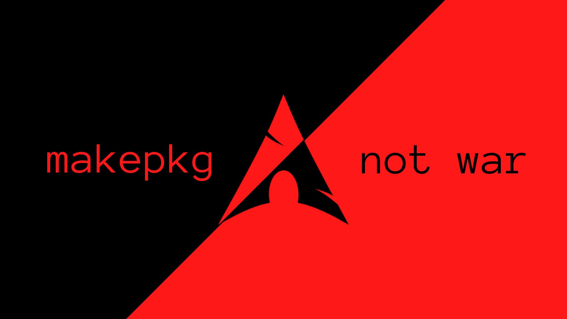 1920x1080 noraj not war ArchLinux wallpaper Neon Knights pack