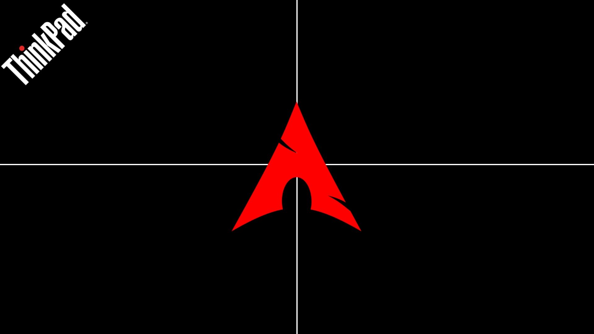 1920x1080 Arch & Linux Mint ThinkPad wallpaper (as requested)