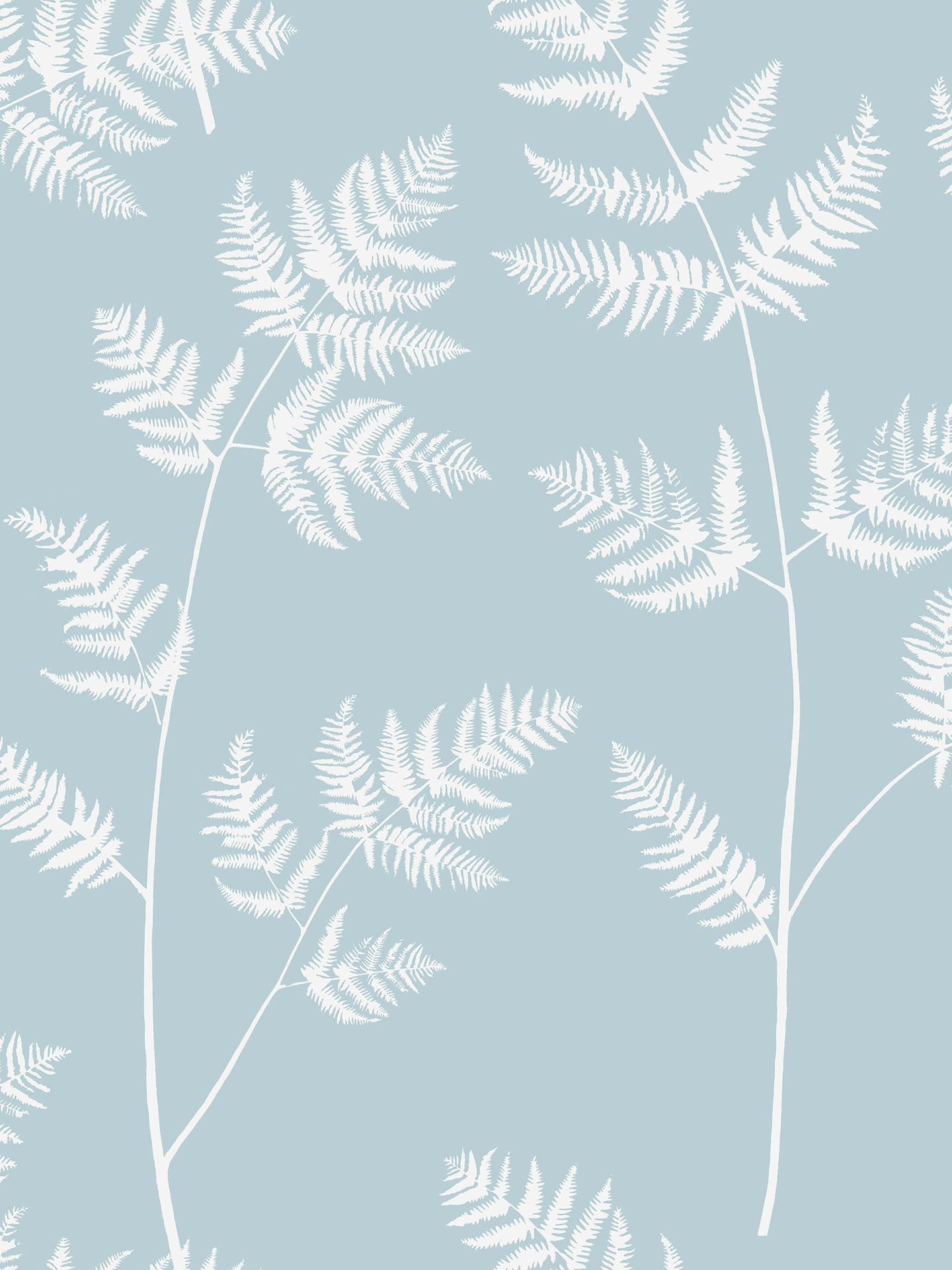 1440x1920 Bracken. Blues Florals, Botanicals and Tropicals Wallpaper for Nursery, Hallway, and Kitchen