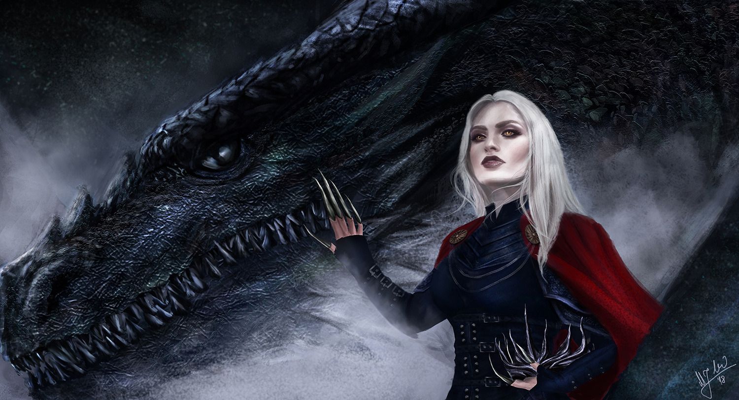 1500x812 Manon and Abraxos Well.this took a lot of time, sweat.some tears. After finally figuring out Manon, that dragon was just a