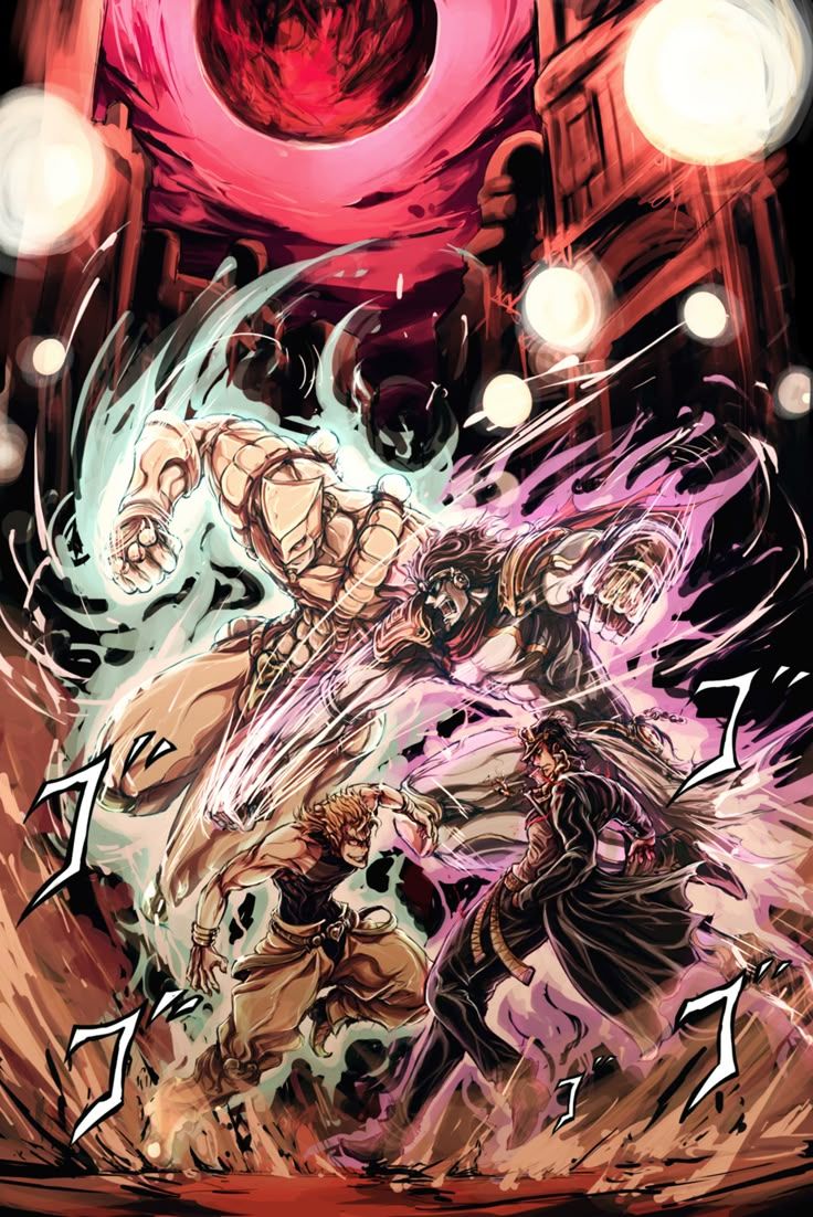 736x1102 JJBA, Jotaro vs. Dio