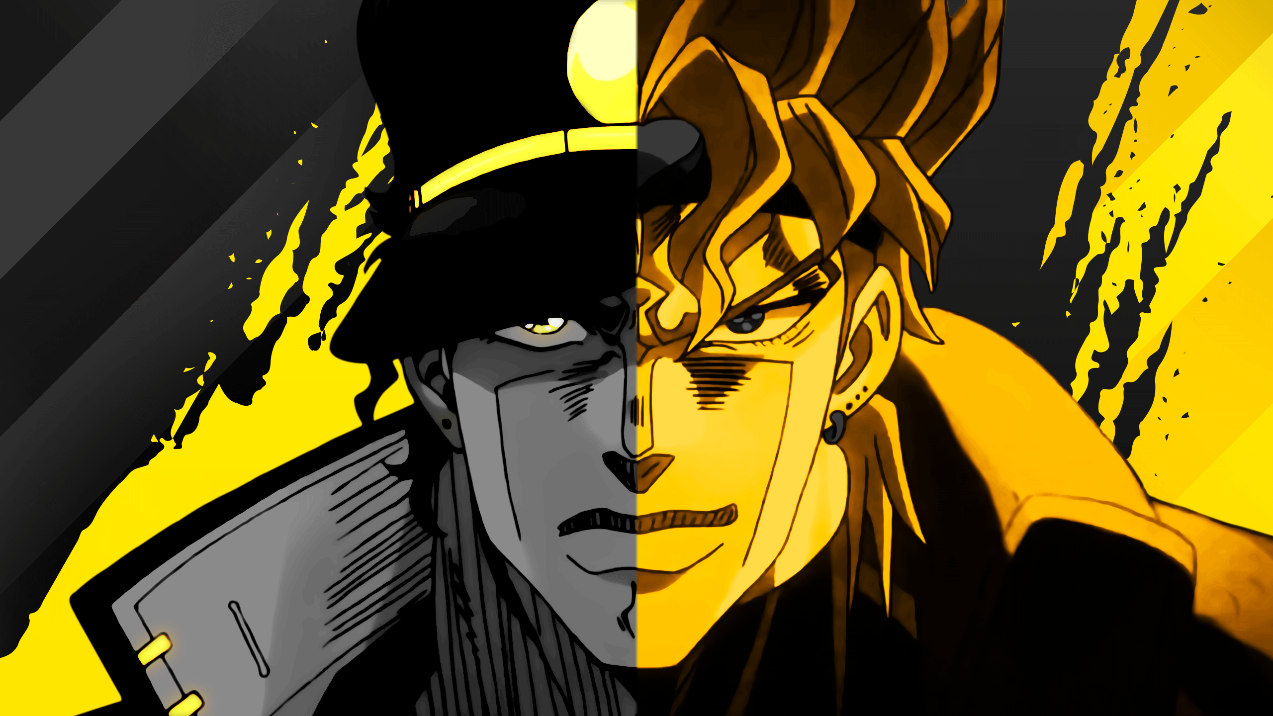 2560x1440 DIO and Jotaro wallpaper