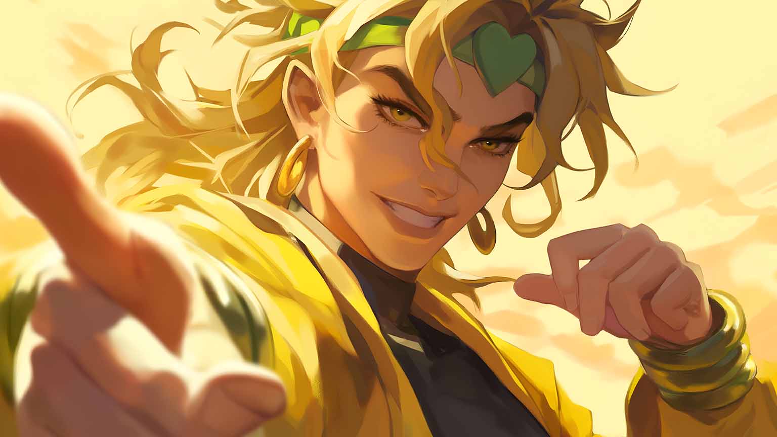 1536x864 Jojos Bizarre Adventure Dio Menacing Aura Desktop Wallpaper